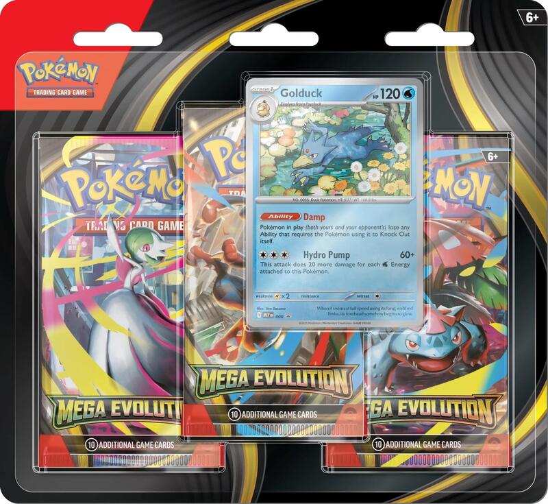 Pokémon TCG Mega Evolution Blister Pack (3 Packs) – True Believers Gaming  and Collectibles