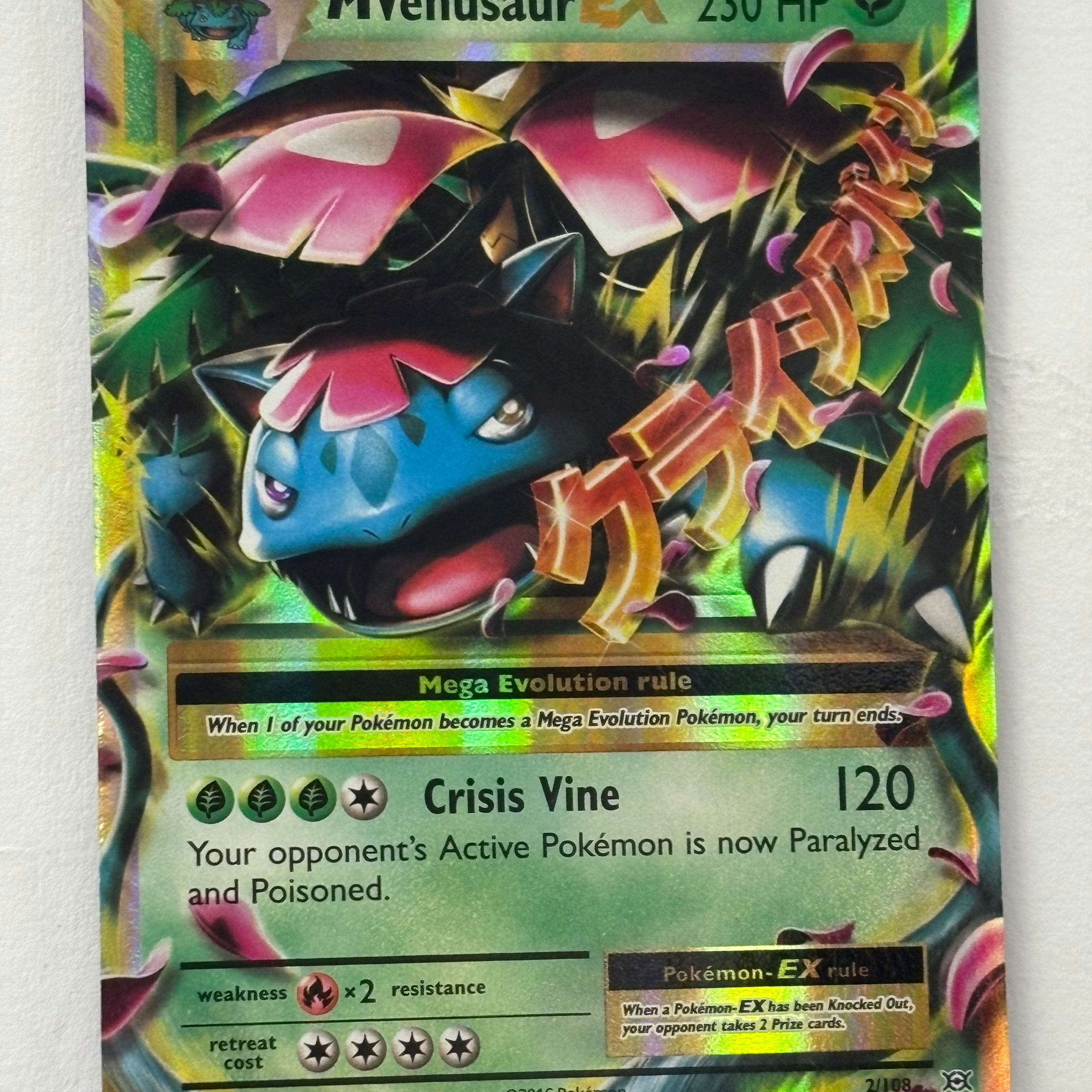 Pokémon TCG - Evolutions M Venusaur EX 2/108 NM