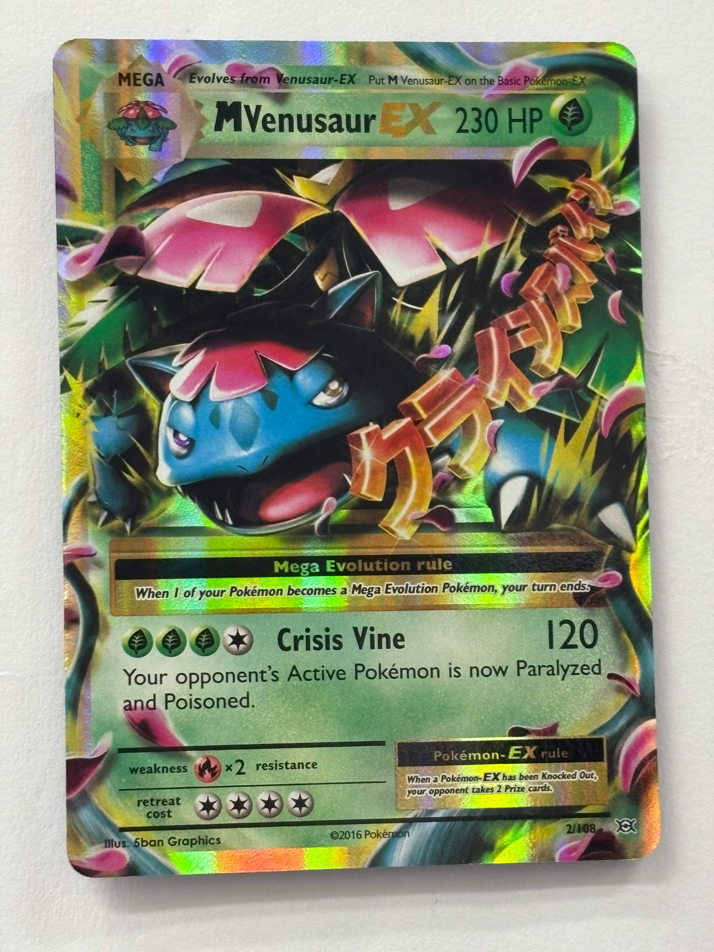 Pokémon TCG - Evolutions M Venusaur EX 2/108 NM