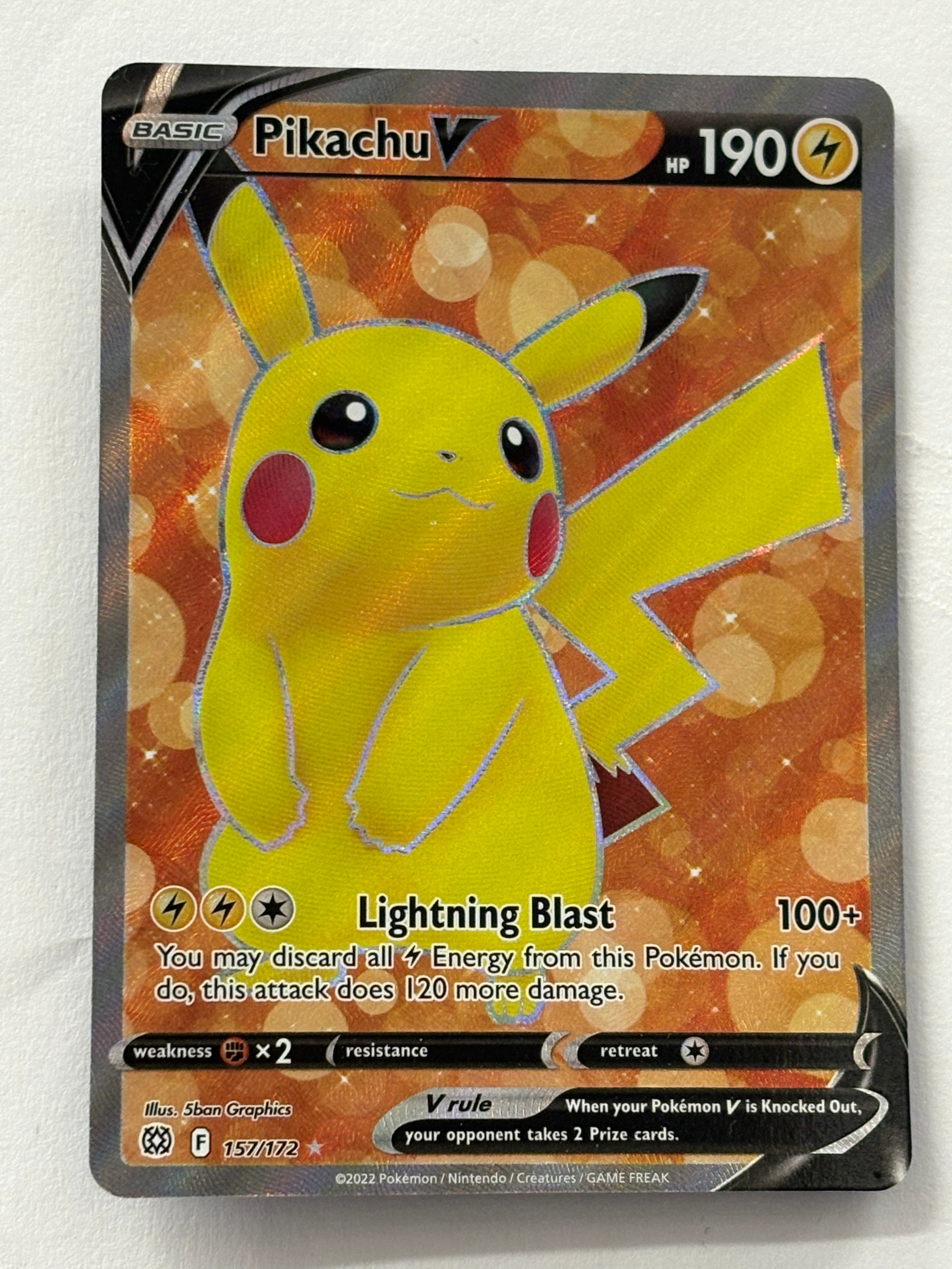 Pokémon TCG - Brilliant Stars Pikachu V 157/172 NM
