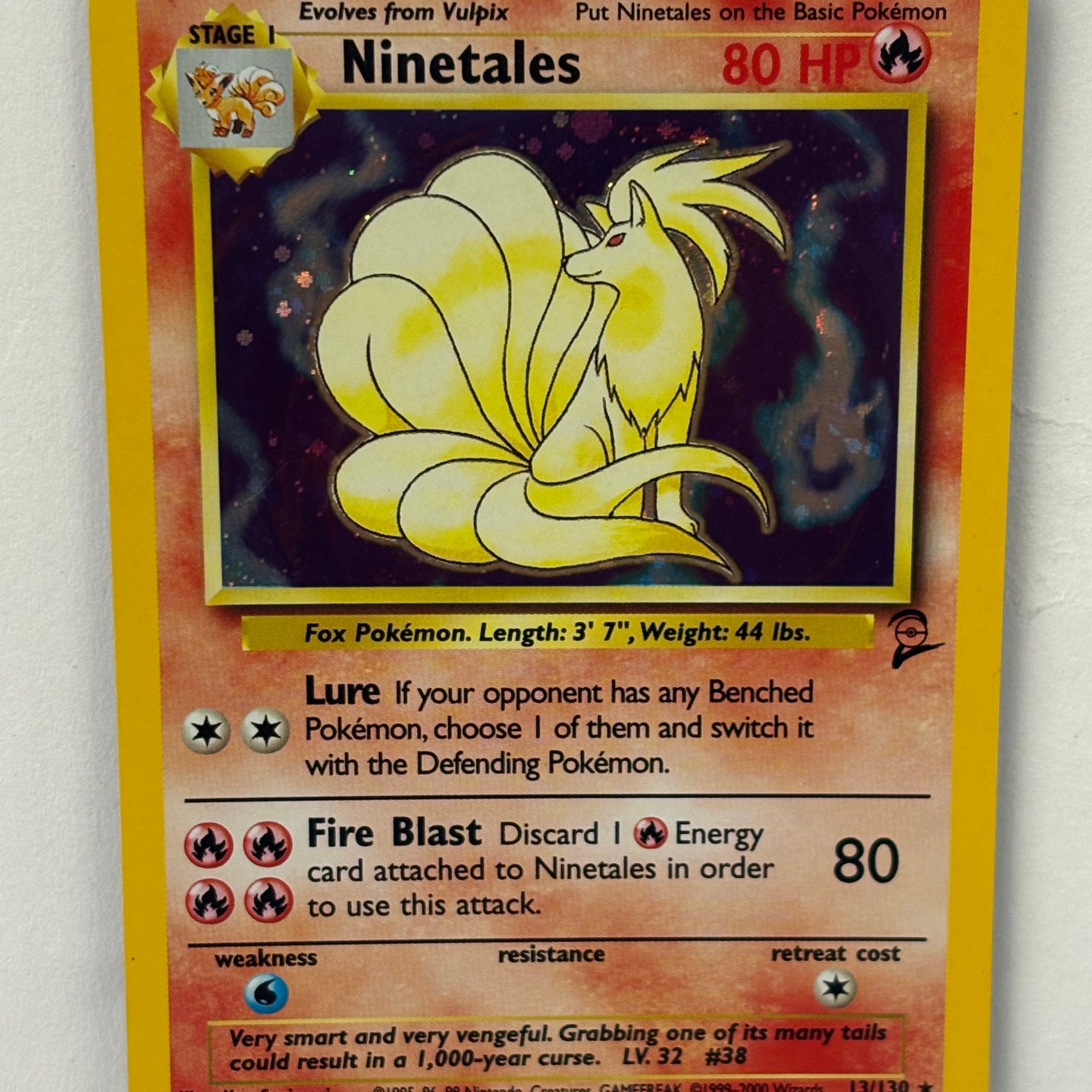 Pokémon TCG - Base Set 2 Ninetales Holo 13/130 NM