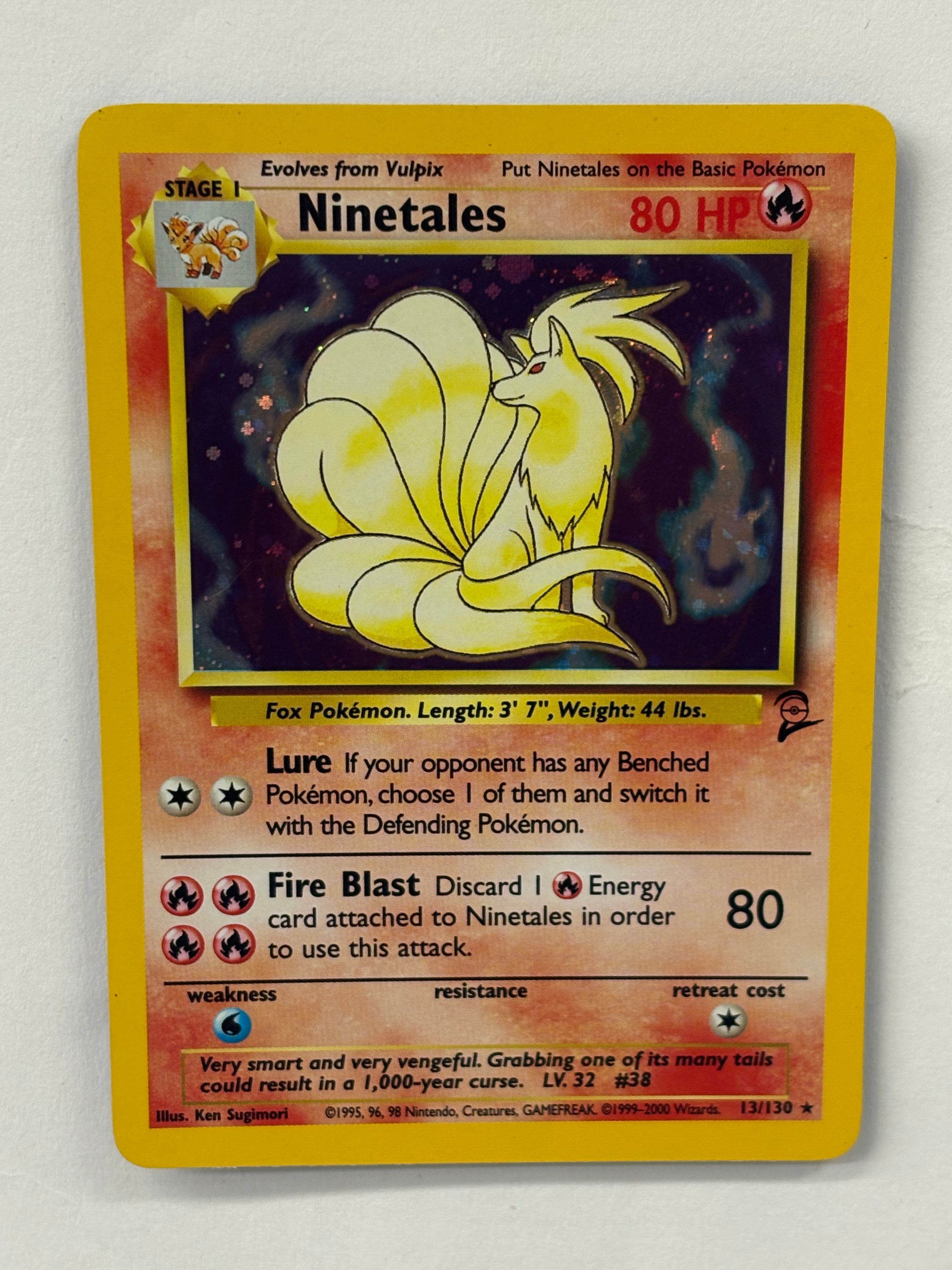 Pokémon TCG - Base Set 2 Ninetales Holo 13/130 NM