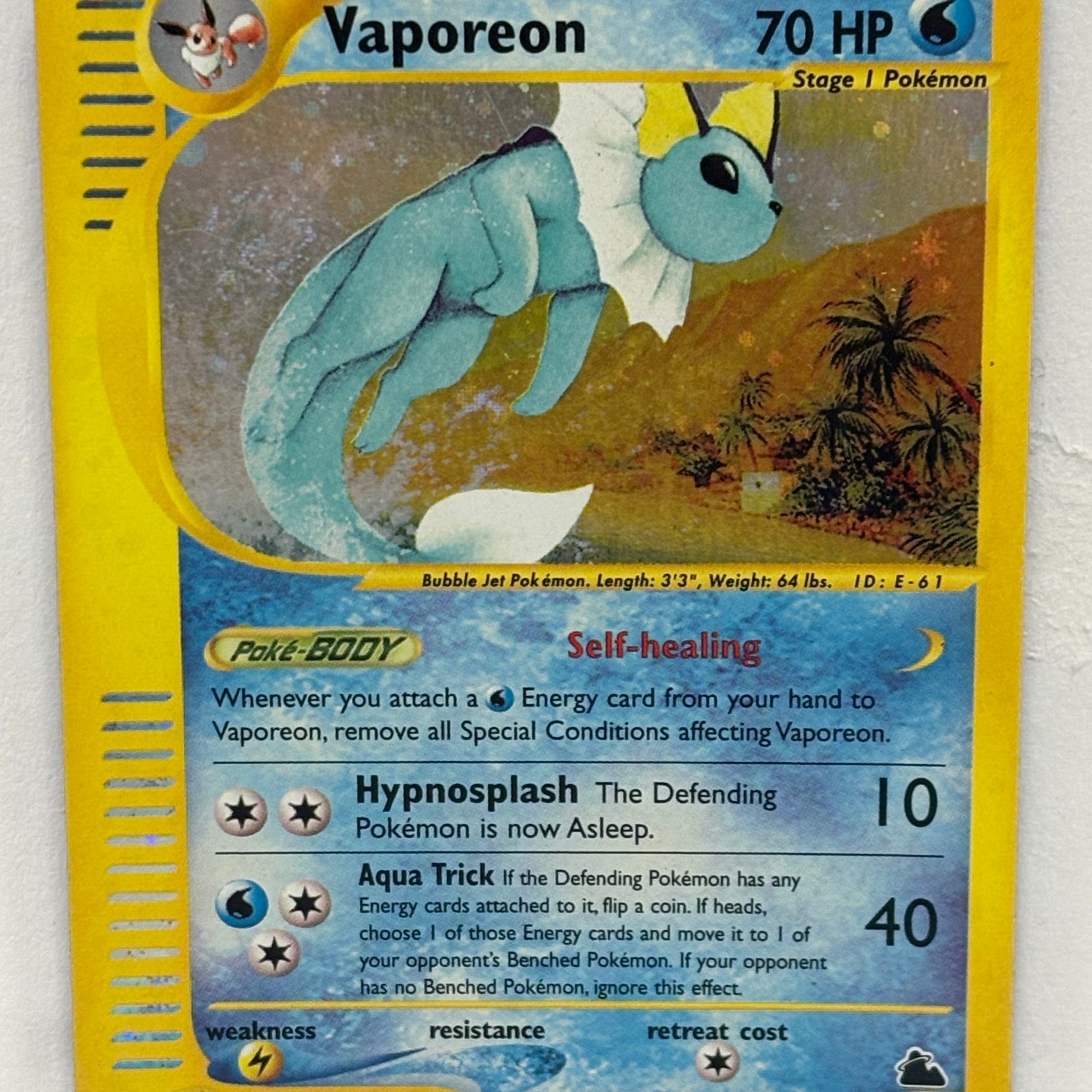 Pokémon TCG - Skyridge Vaporeon H31/H32 NM