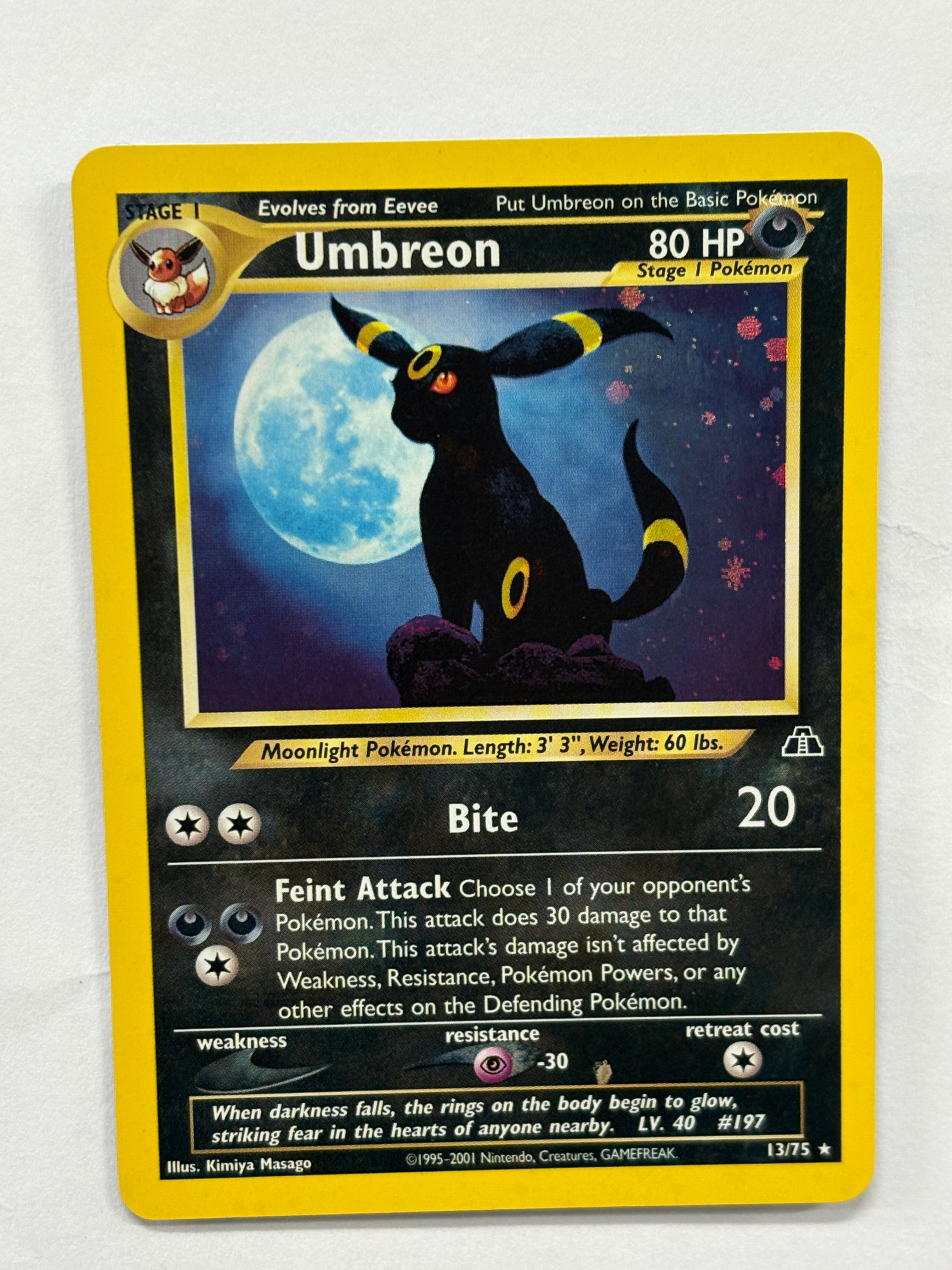 Pokémon TCG - Neo Discovery Umbreon Holo 13/75 NM