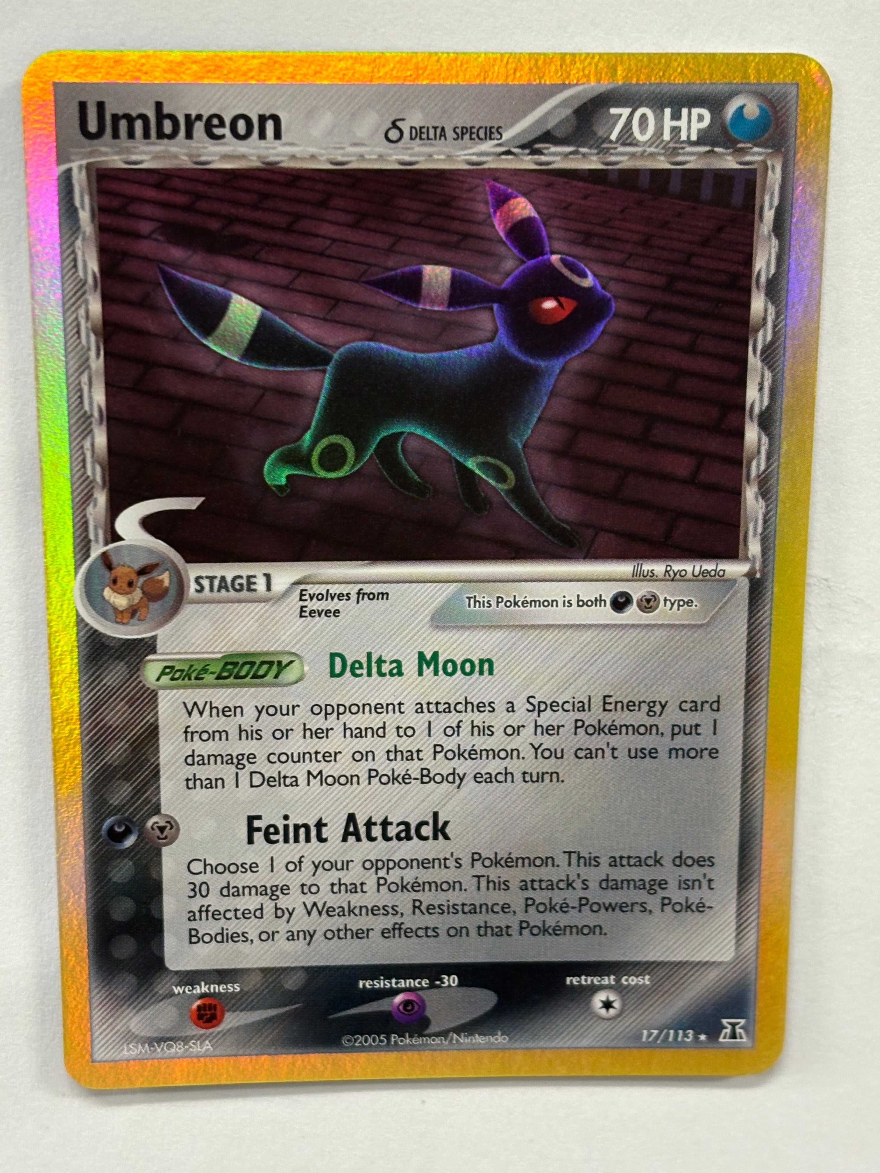 Pokémon TCG - EX Delta Species Umbreon Holo 17/113 NM