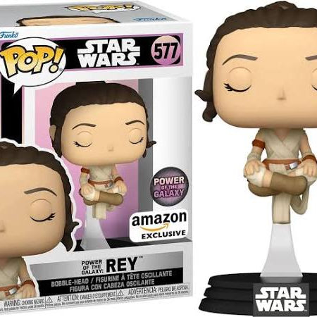Funko Pop! Star Wars Power of the Galaxy: Rey Power of the Galaxy Amazon Exclusive #577
