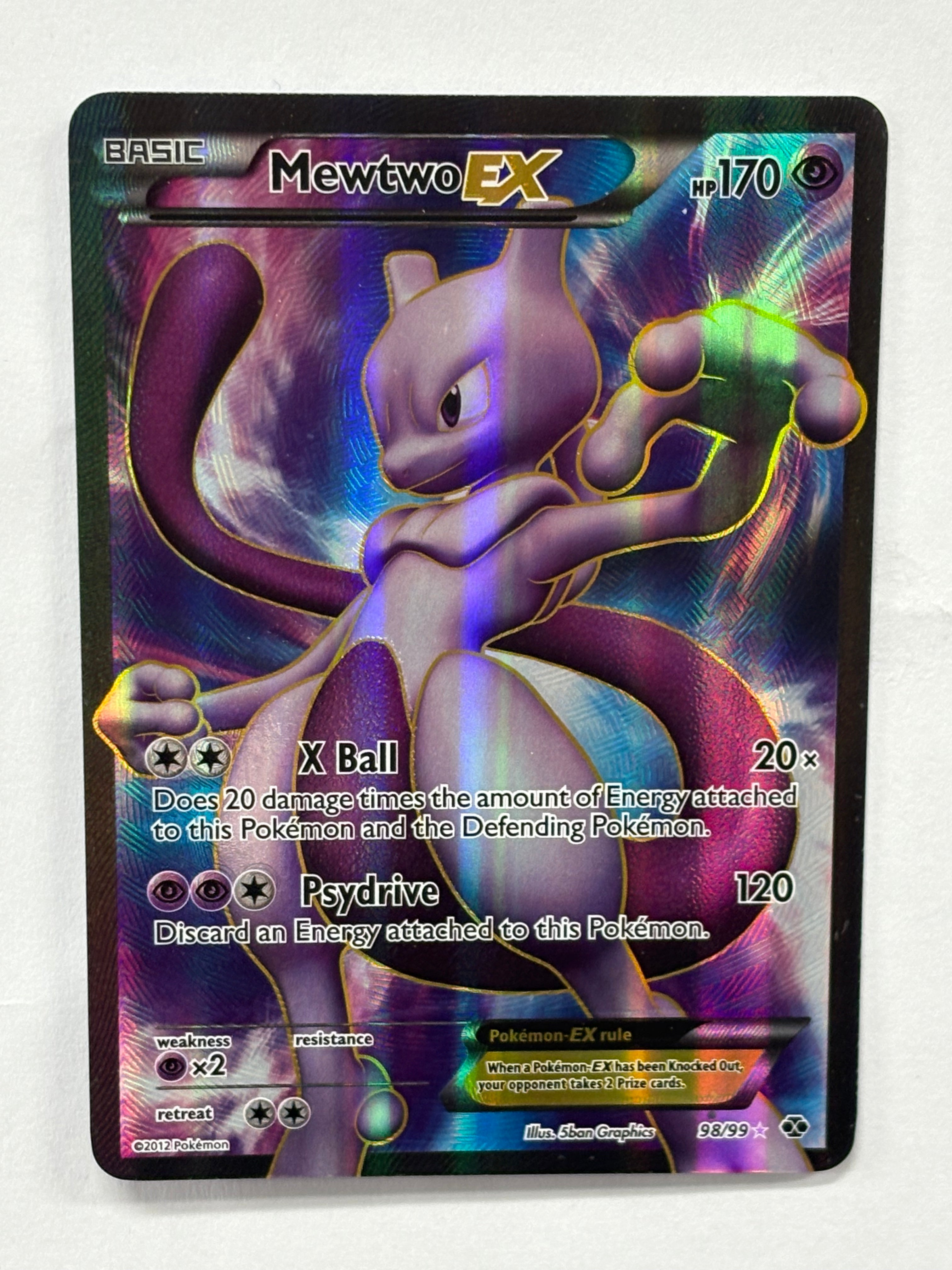 Pokémon TCG - Next Destinies Mewtwo EX 98/99 NM