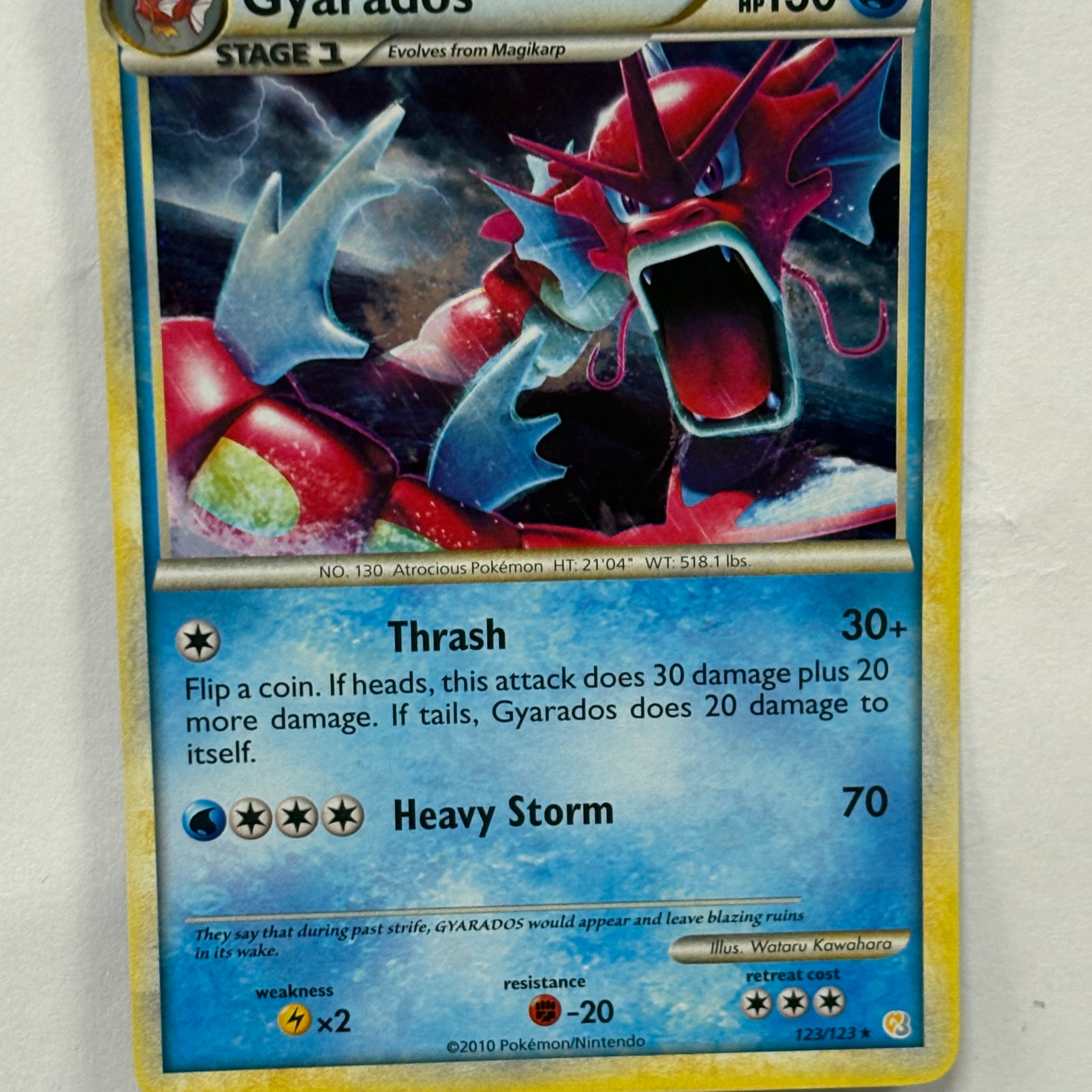 Pokémon TCG - HeartGold & SoulSilver Gyarados 123/123 NM