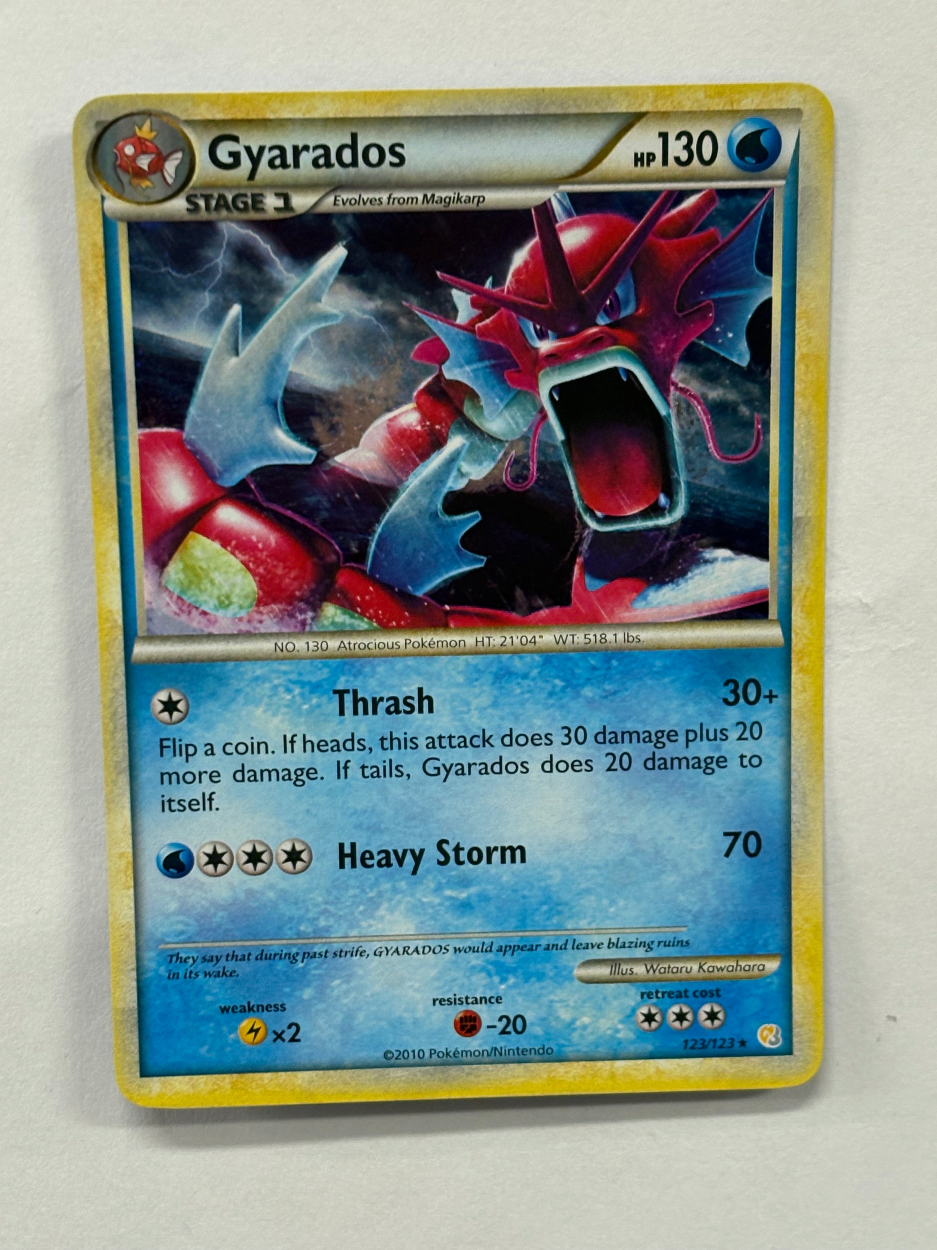 Pokémon TCG - HeartGold & SoulSilver Gyarados 123/123 NM