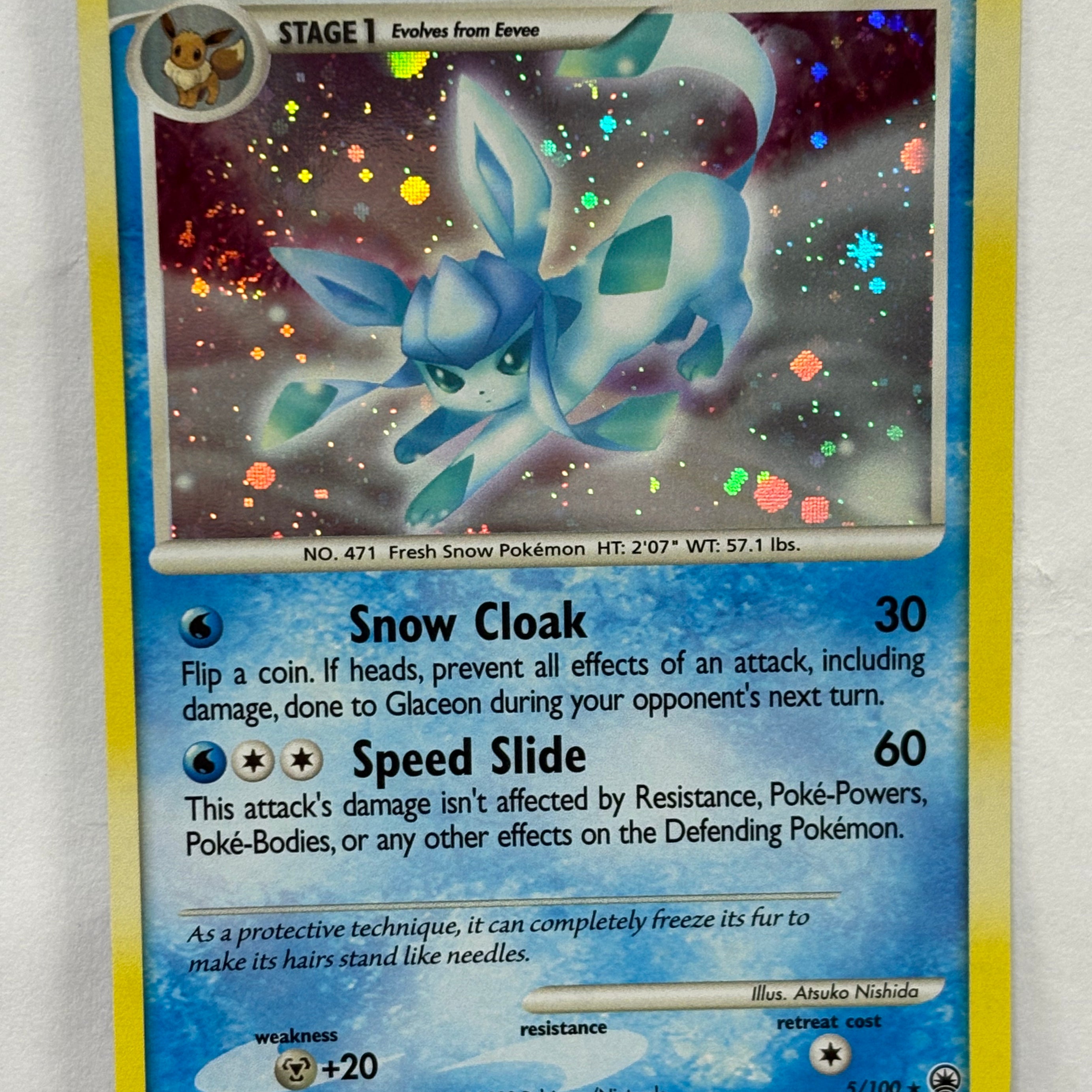 Pokémon TCG - Majestic Dawn Glaceon 5/100 NM