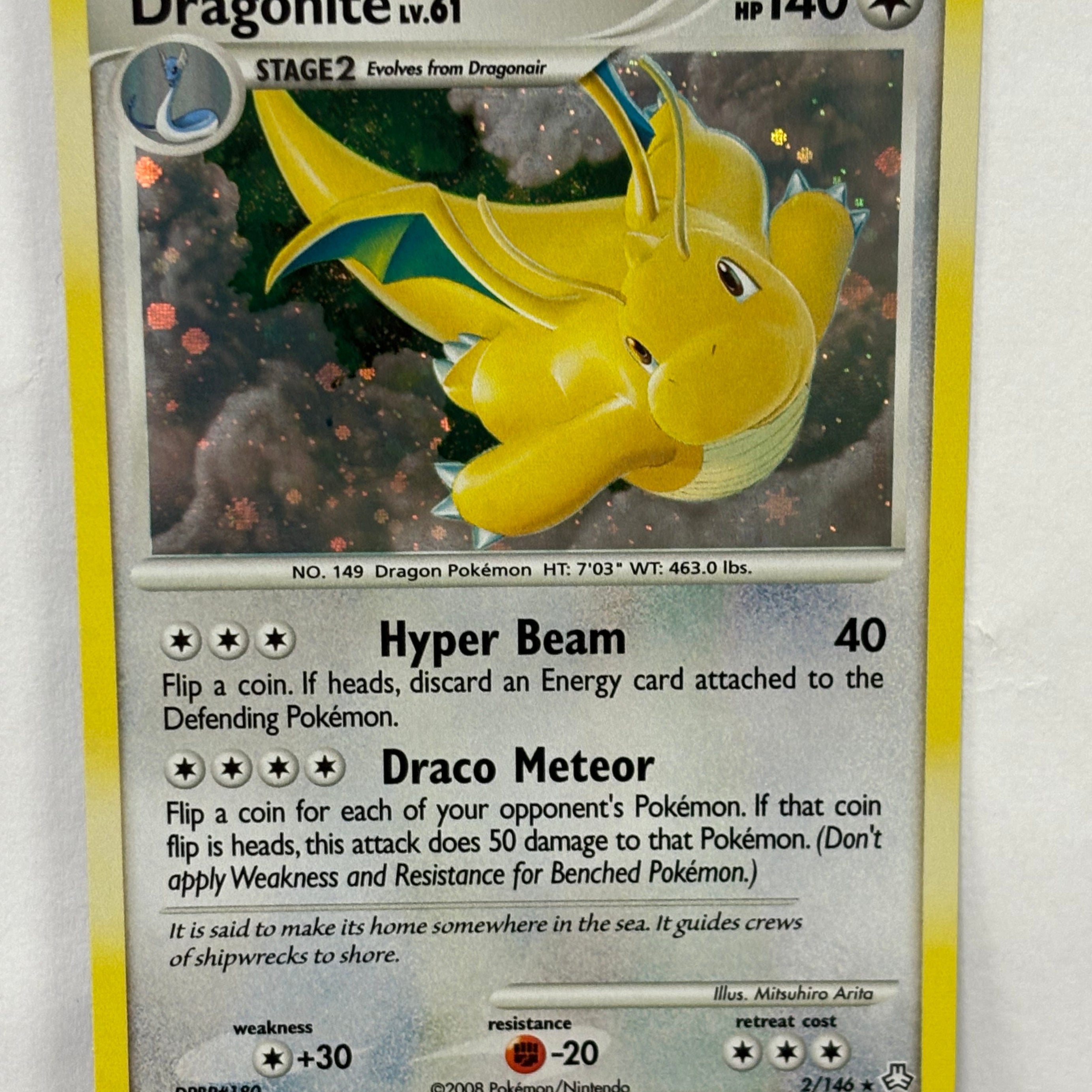 Pokémon TCG - Legends Awakened Dragonite 2/146 Holo NM