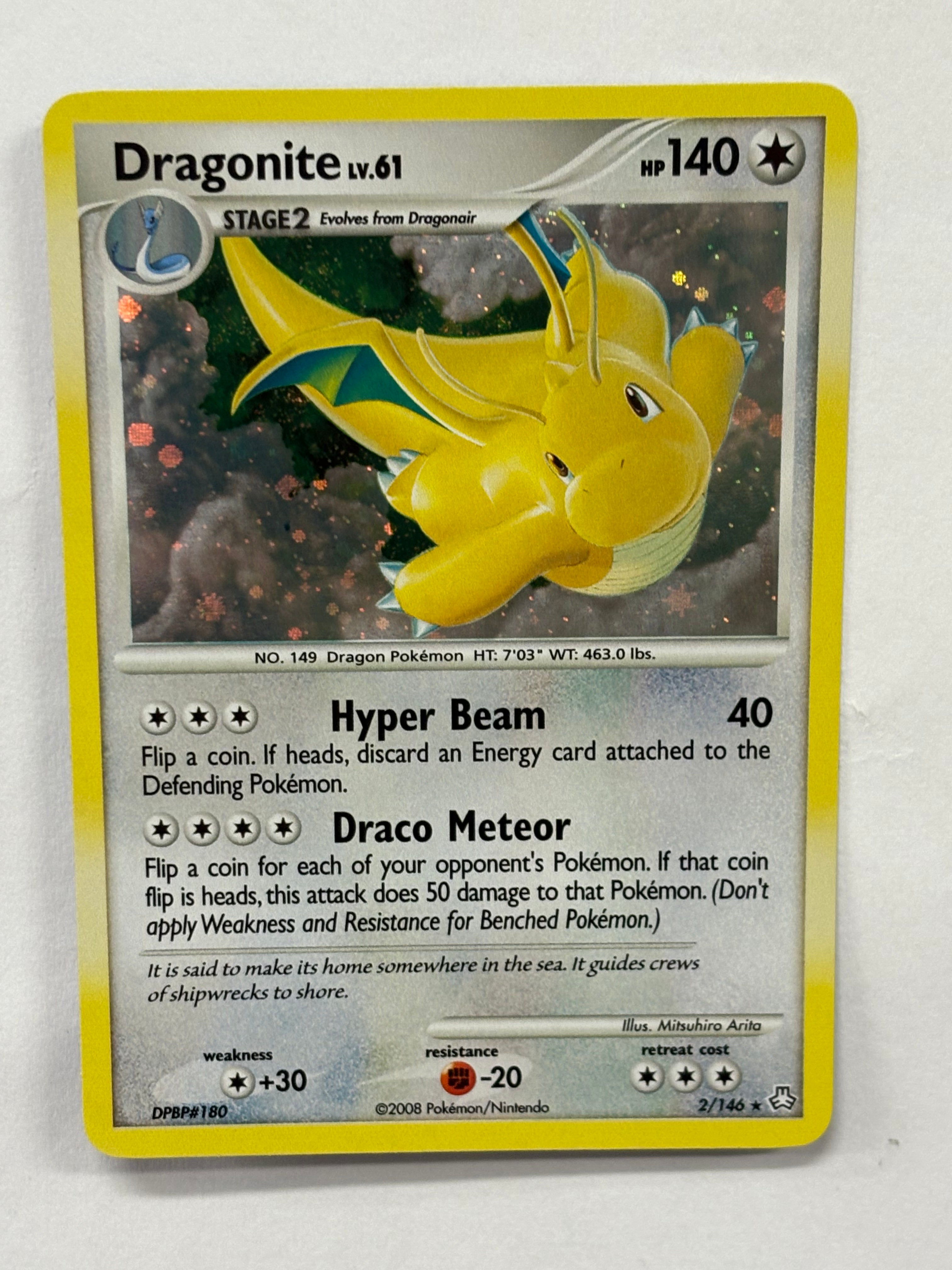 Pokémon TCG - Legends Awakened Dragonite 2/146 Holo NM