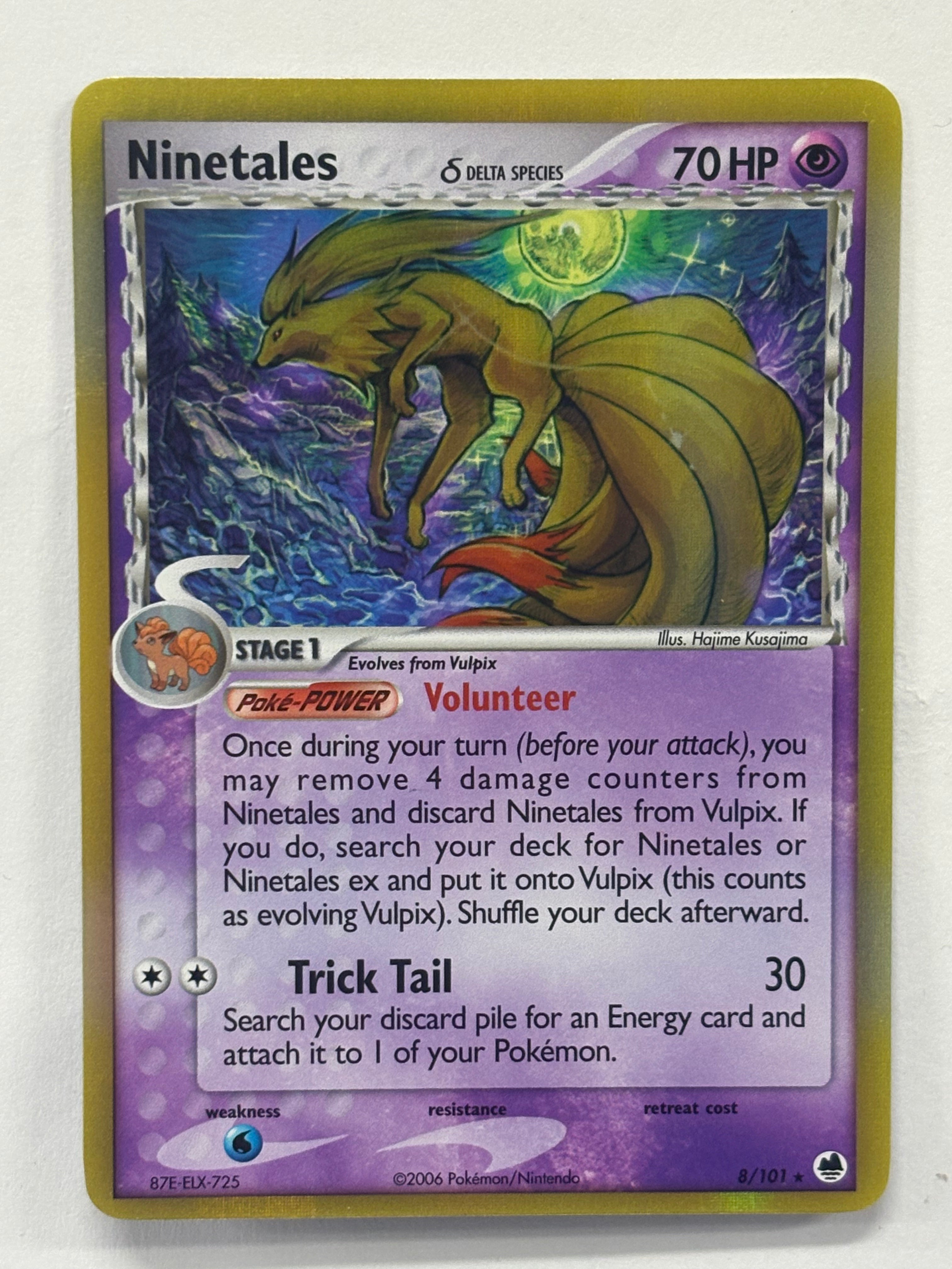 Pokémon TCG - EX Dragon Frontiers Ninetales (Delta Species) 8/101 NM