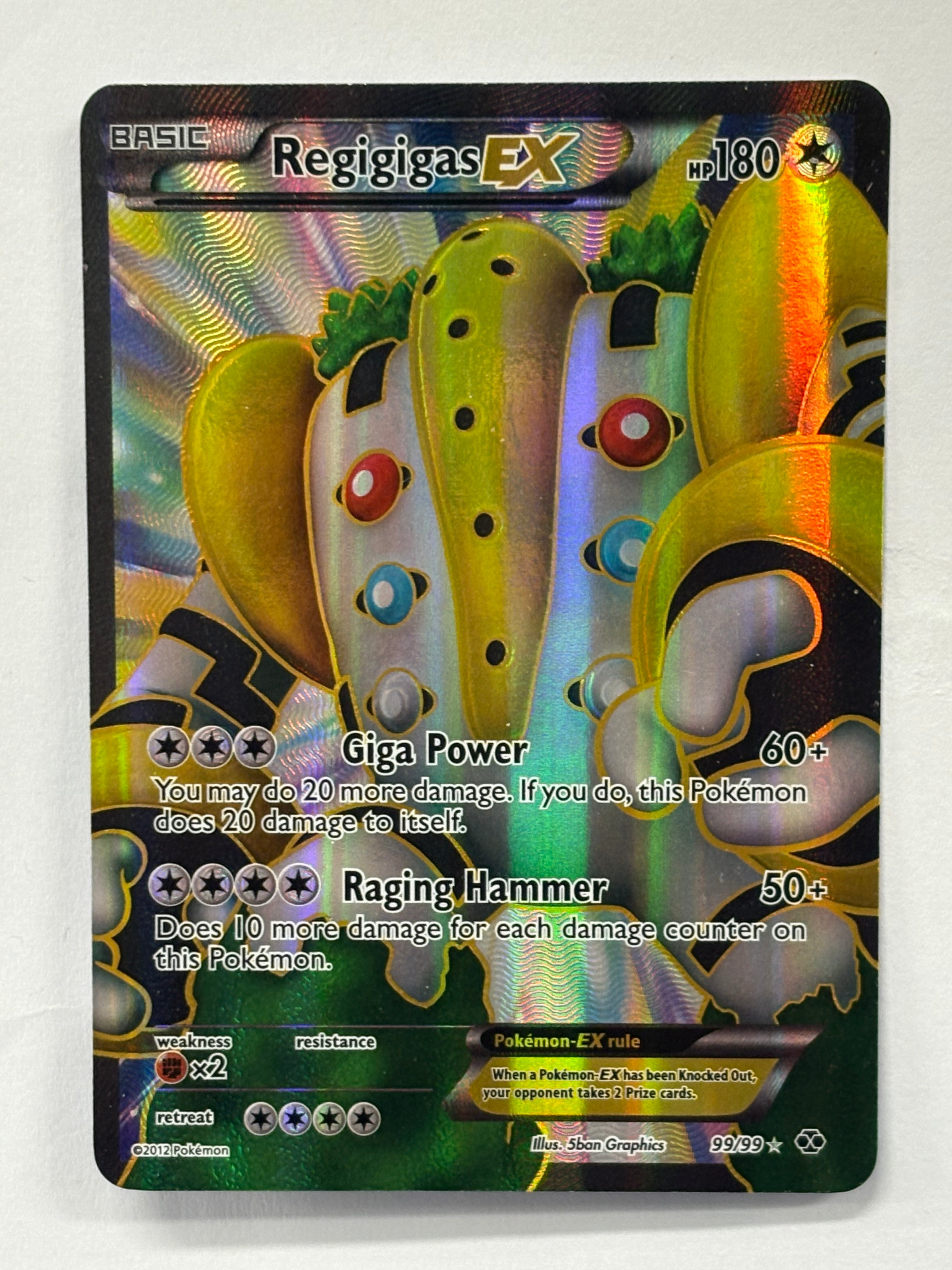 Pokémon TCG - Next Destinies Regigigas EX 99/99 NM