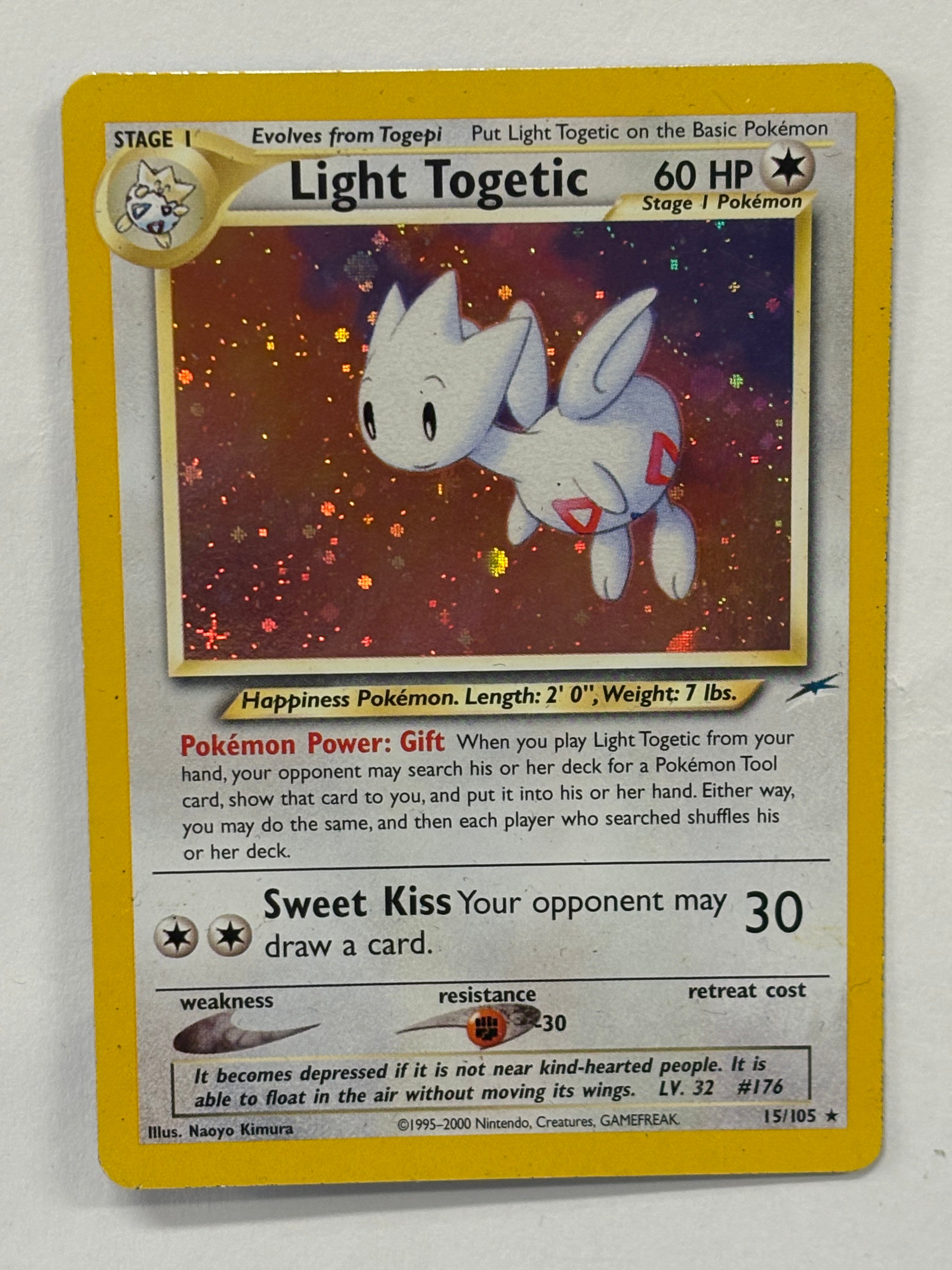 Pokémon TCG - Neo Destiny Unlimited Light Togetic Holo 15/105 LP