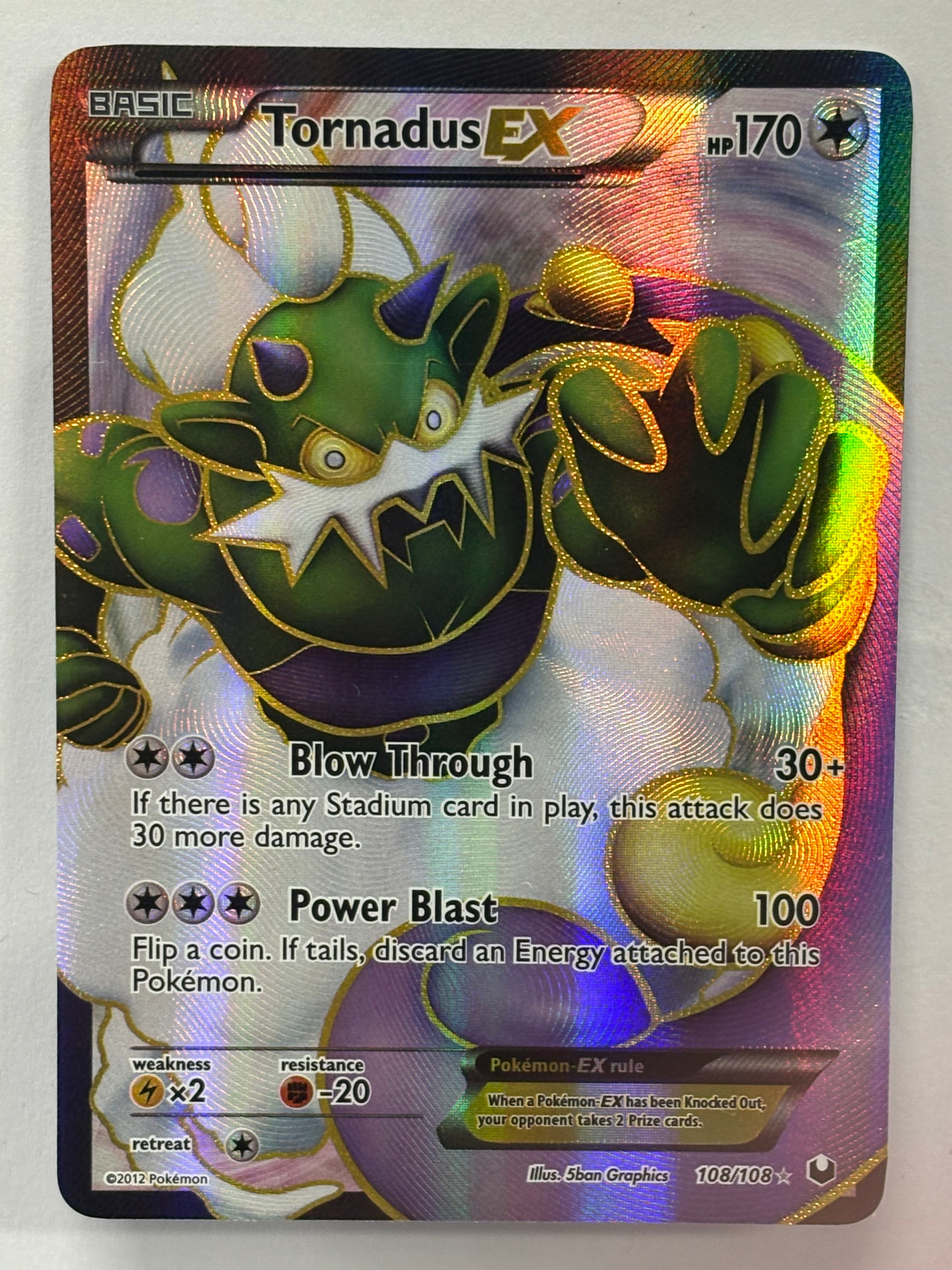 Pokémon TCG - Dark Explorers Tornadus EX 108/108 NM