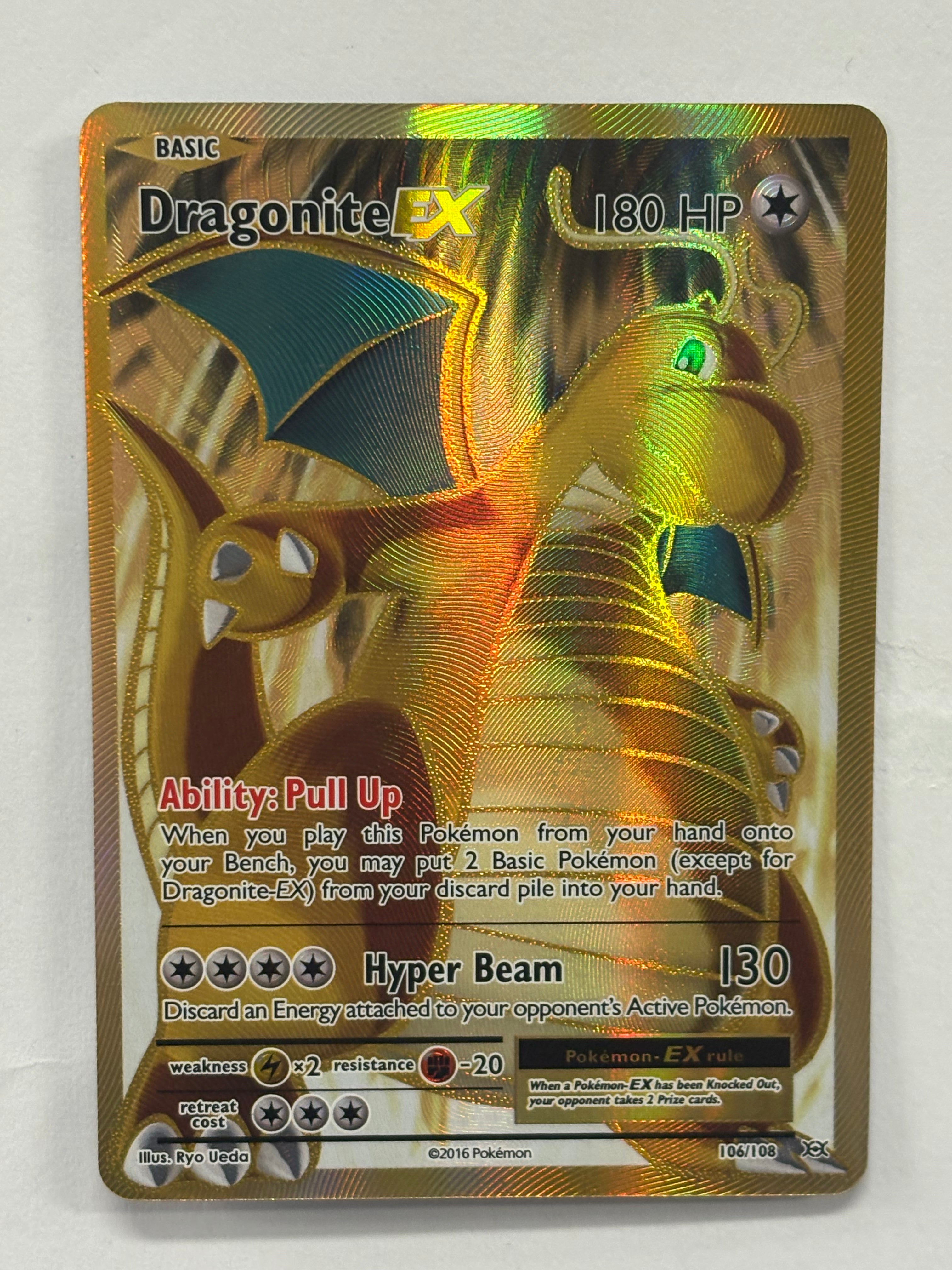 Pokémon TCG - Evolutions Dragonite EX 106/108 NM