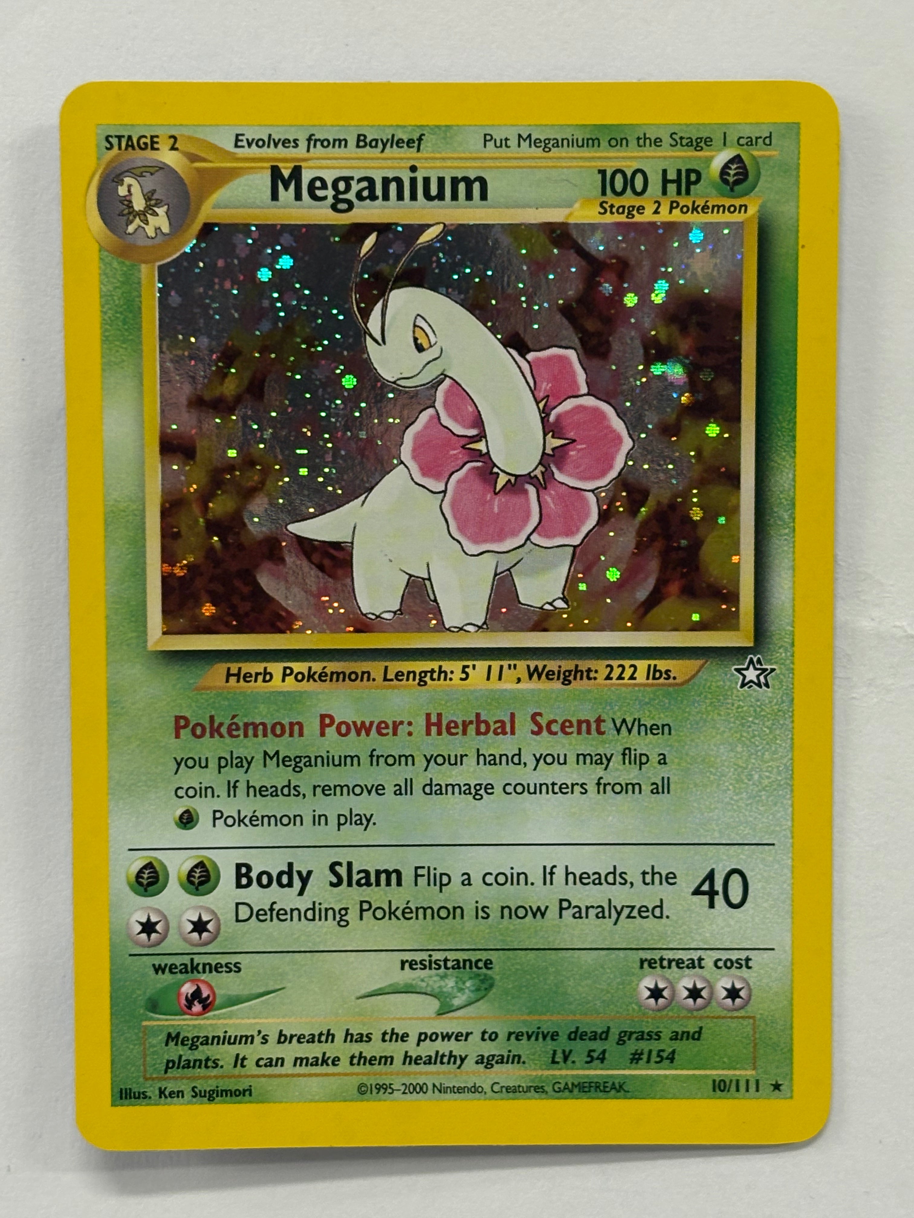 Pokémon TCG - Neo Genesis Meganium Holo 10/111 NM