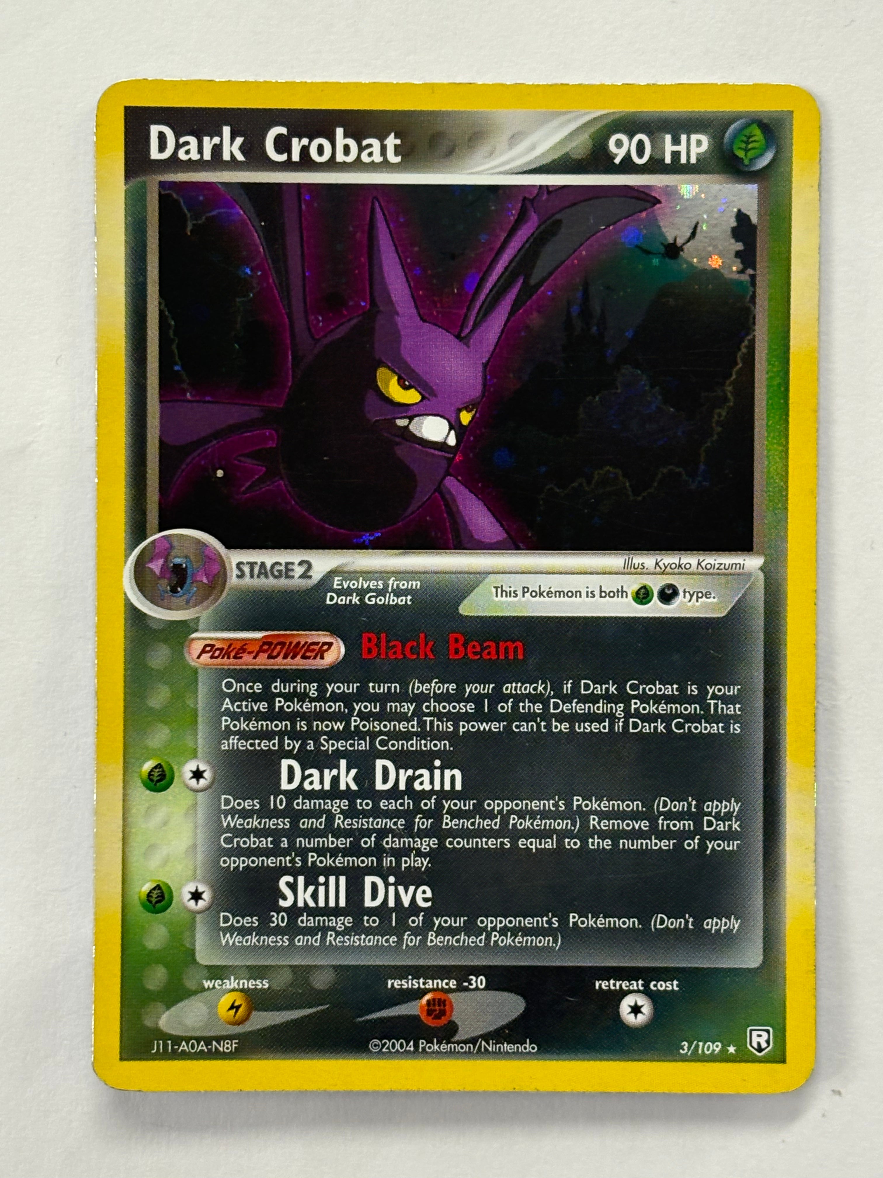 Pokémon TCG - EX Team Rocket Returns Dark Crobat 3/109 NM