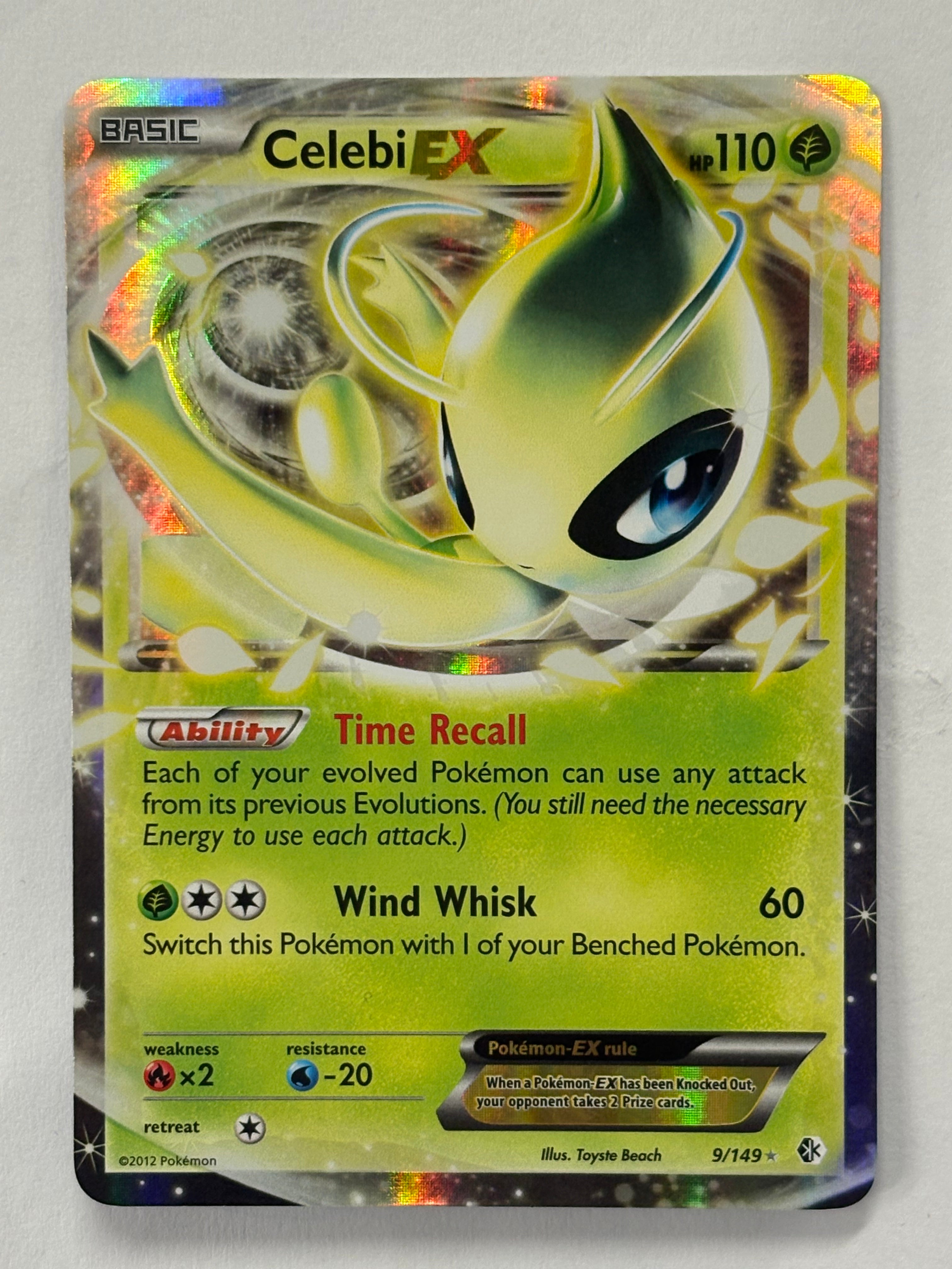 Pokémon TCG - Boundaries Crossed Celebi EX 9/149 NM