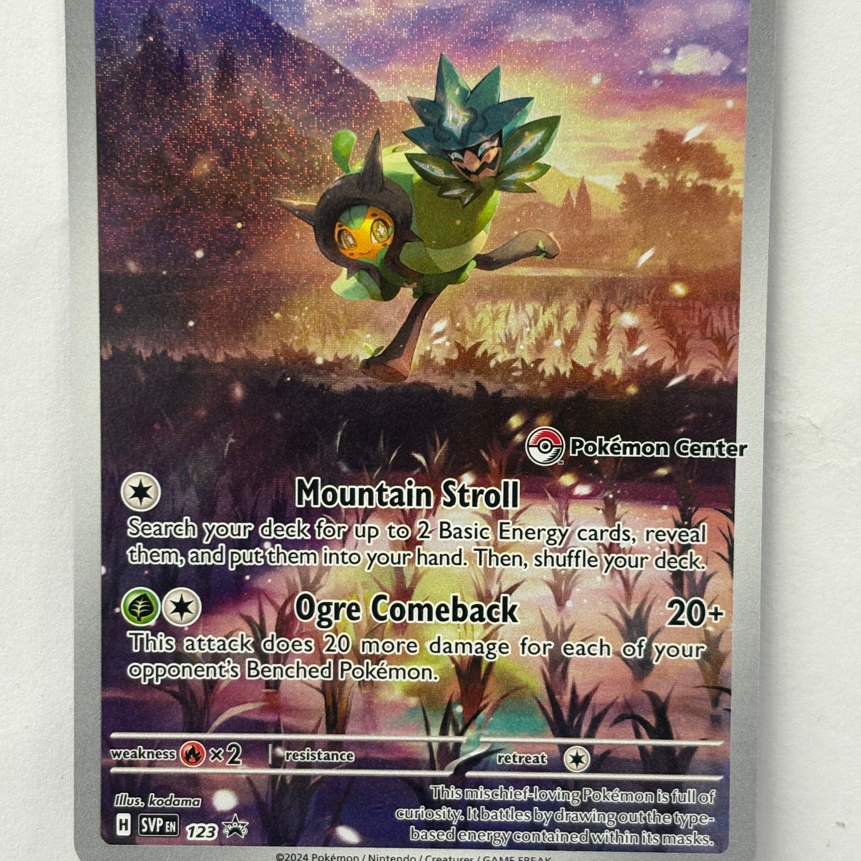 Pokémon TCG - Scarlet & Violet Promo Teal Mask Ogerpon 123 (Pokemon Center Stamped) NM