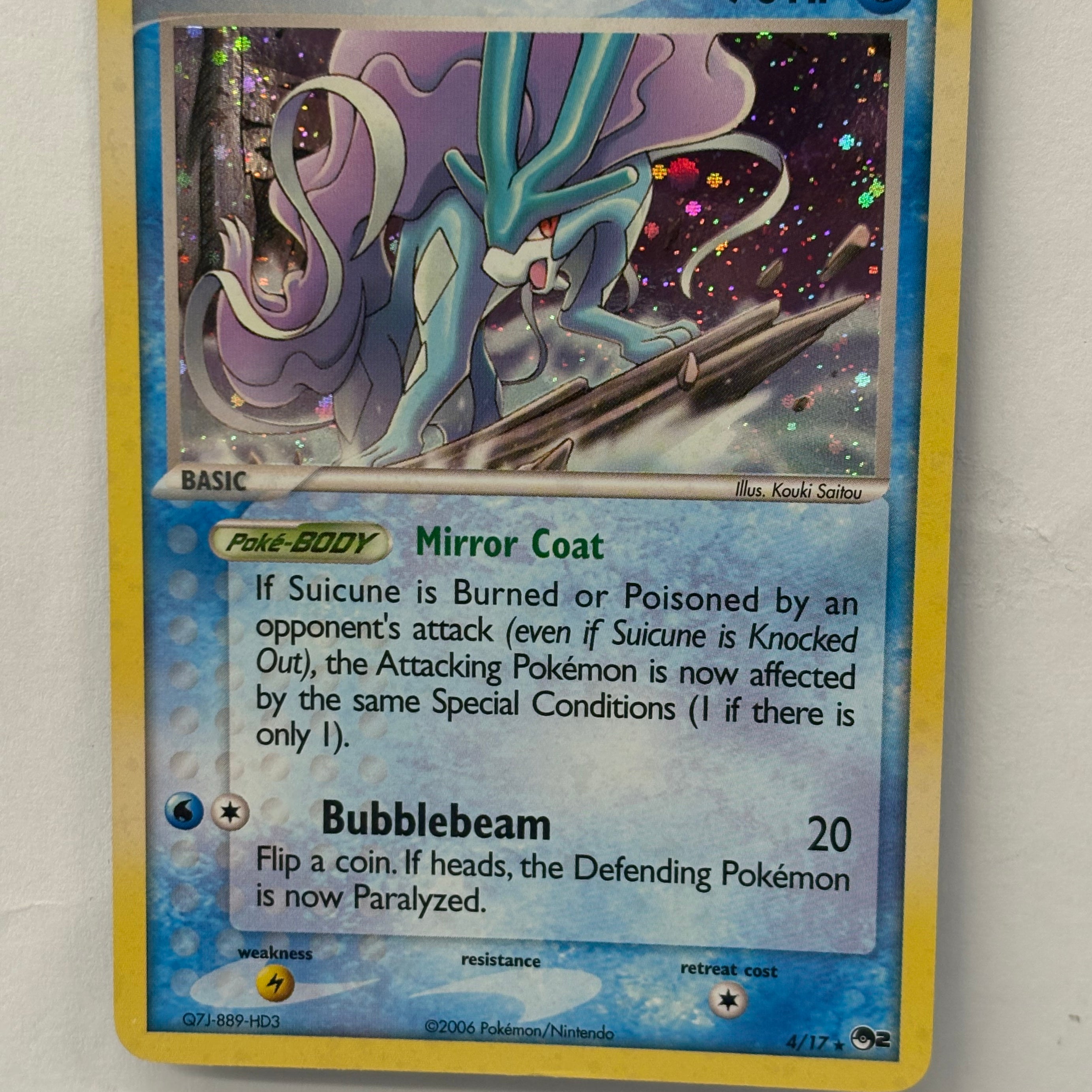 Pokémon TCG - POP Series 2 Suicune 4/17 NM