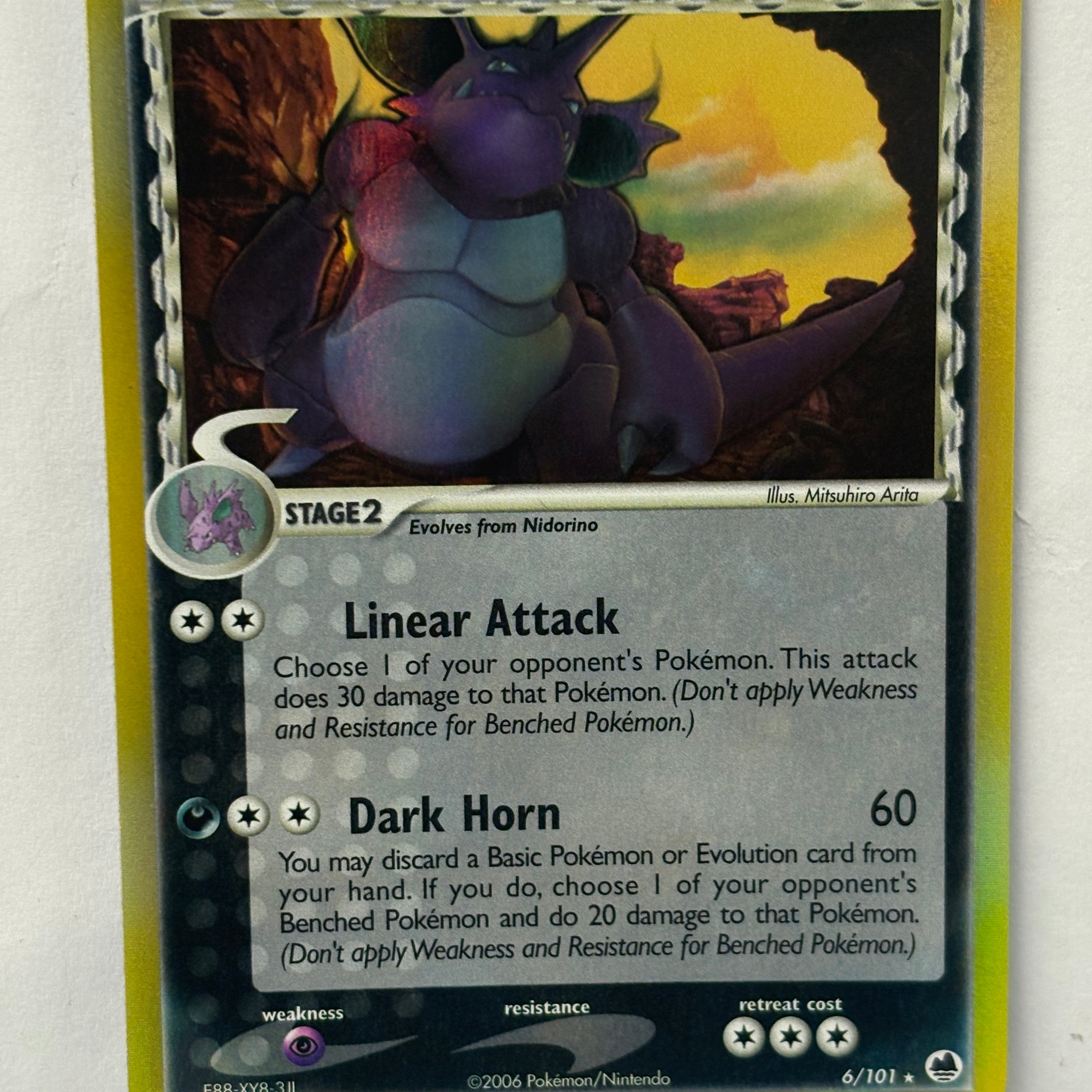 Pokémon TCG - EX Dragon Frontiers Nidoking (Delta Species) 6/101 NM