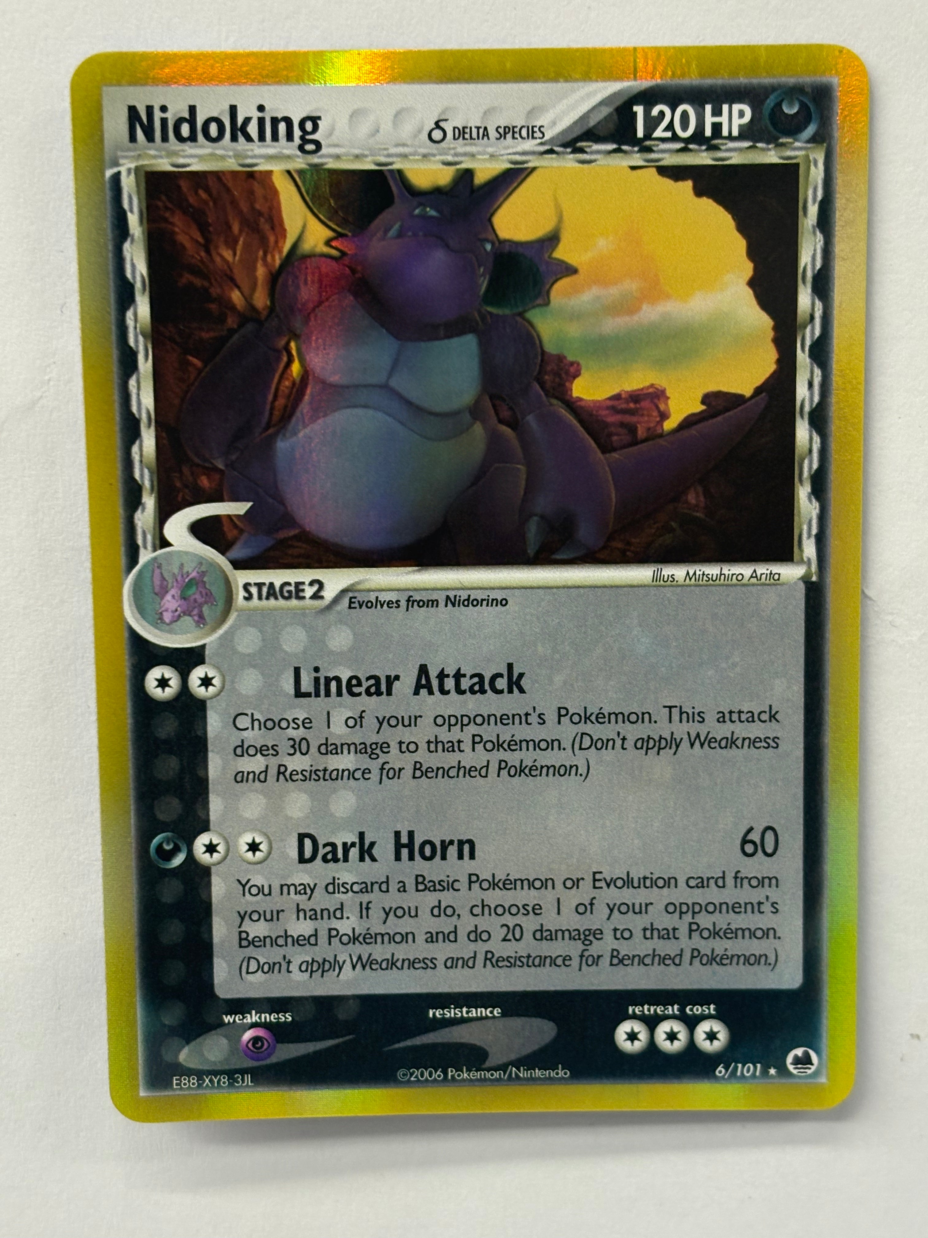Pokémon TCG - EX Dragon Frontiers Nidoking (Delta Species) 6/101 NM