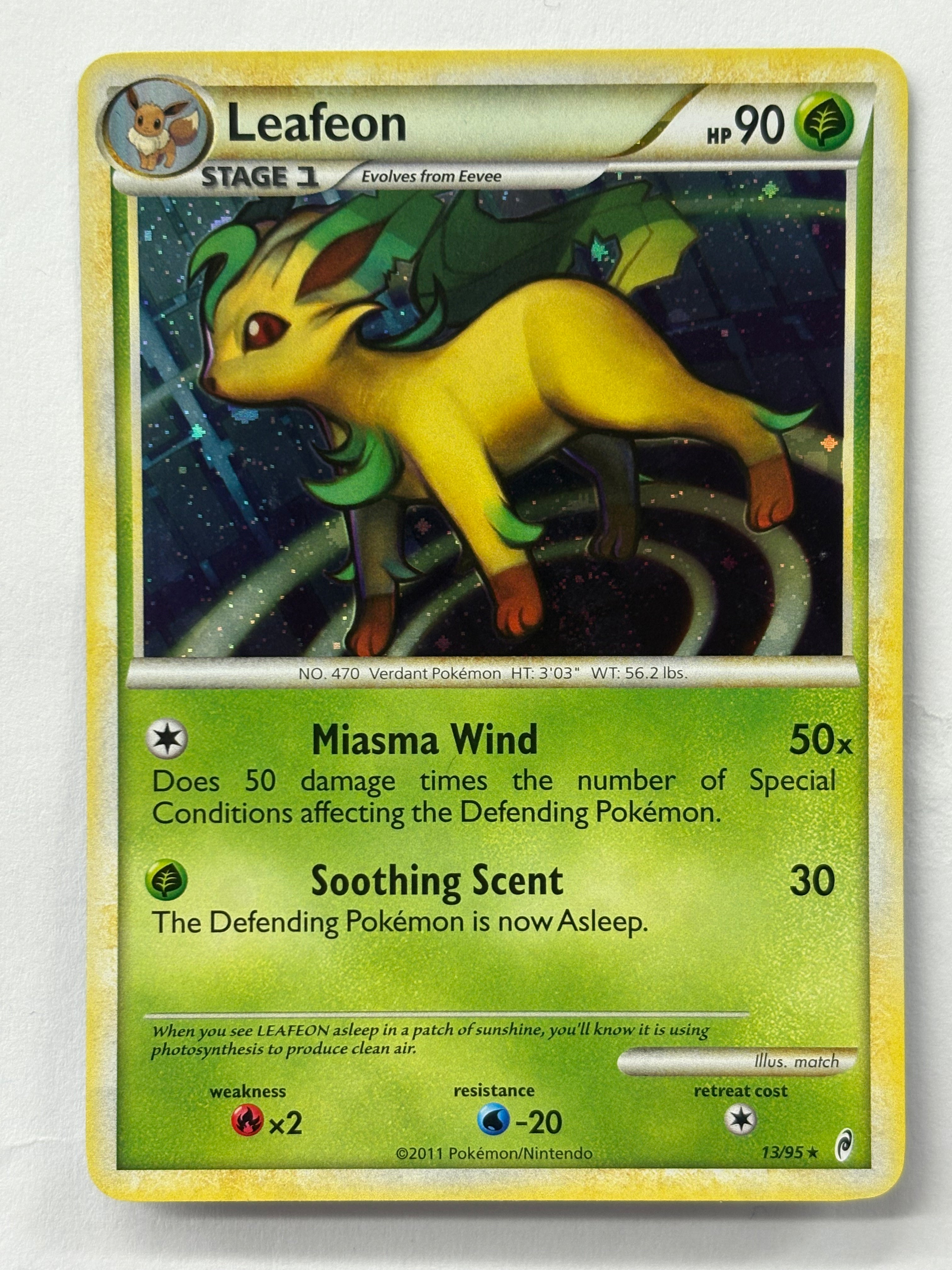 Pokémon TCG - Call of Legends Leafeon 14/95 (Holo) NM