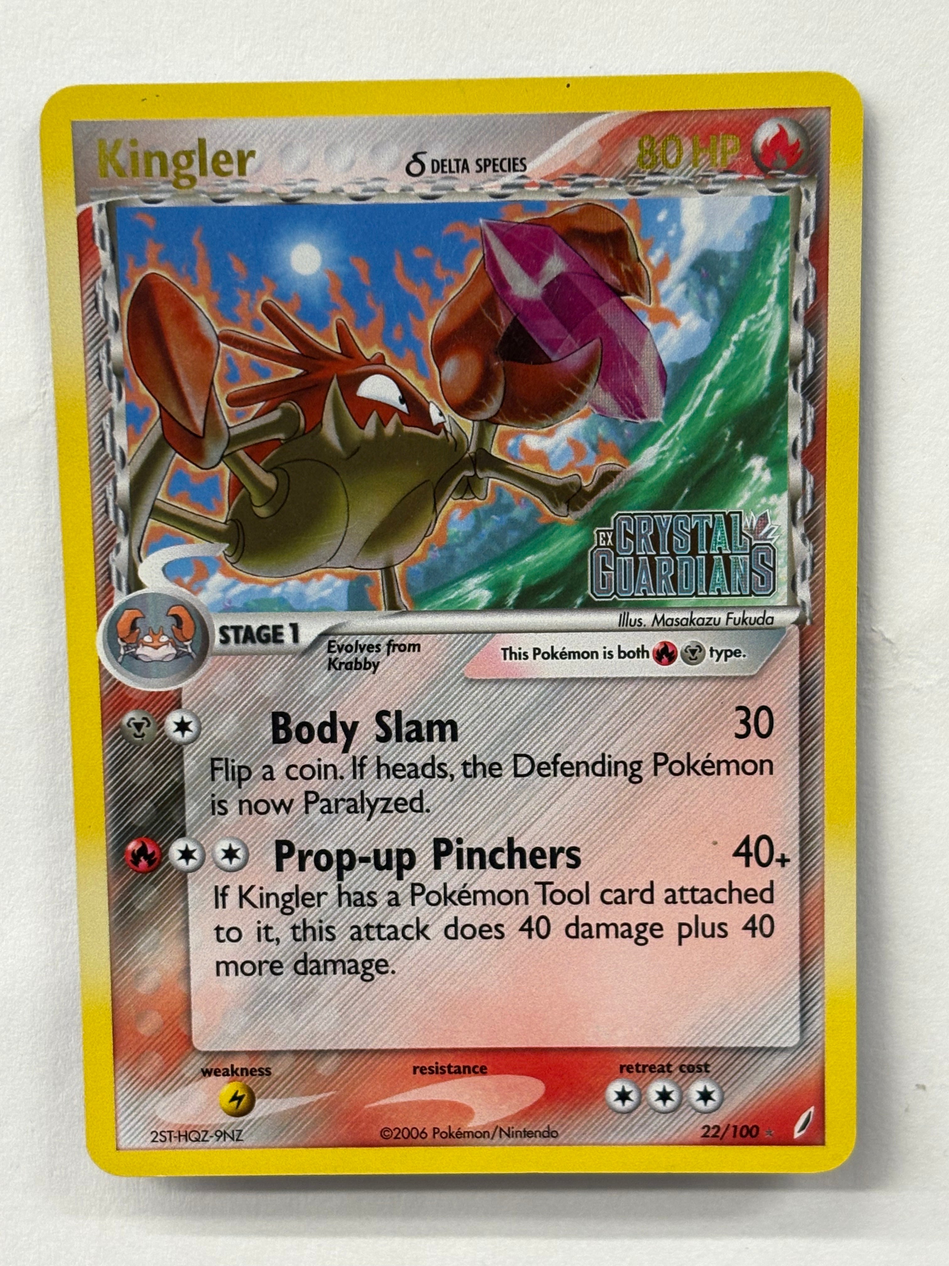 Pokémon TCG - Crystal Guardians Kingler (Delta Species) 22/100 NM
