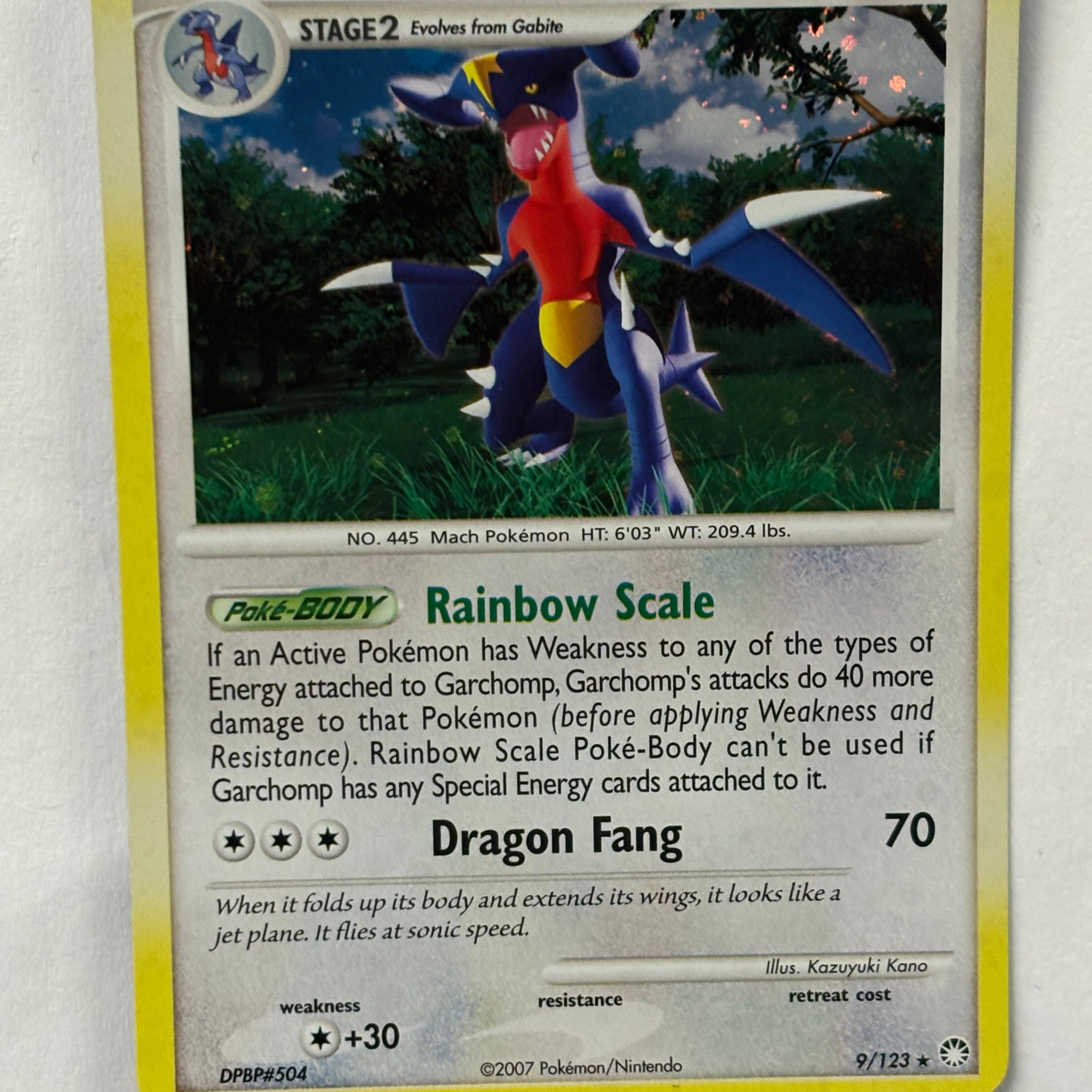 Pokémon TCG - Mysterious Treasures Garchomp 9/123 (Holo) NM