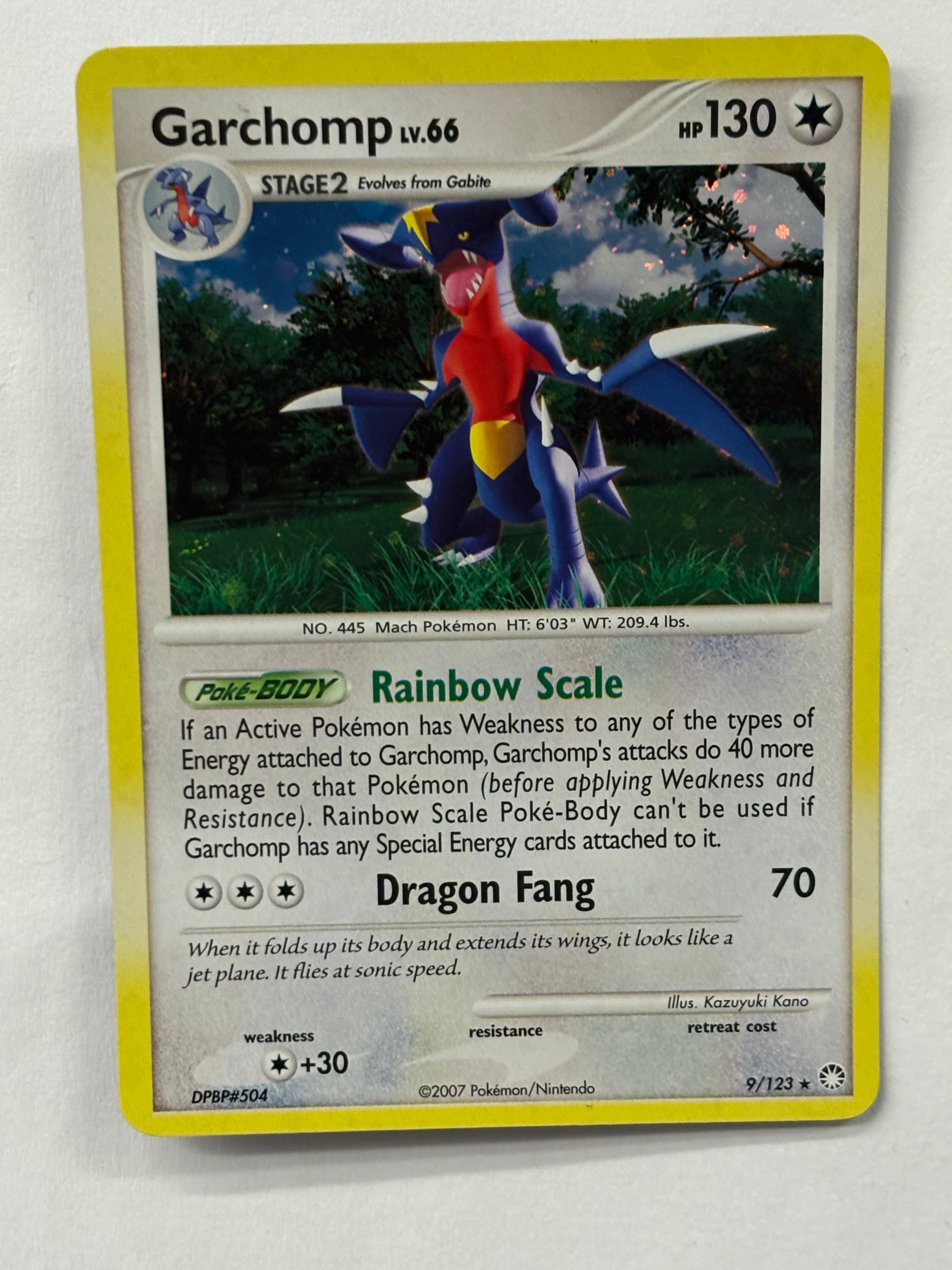 Pokémon TCG - Mysterious Treasures Garchomp 9/123 (Holo) NM
