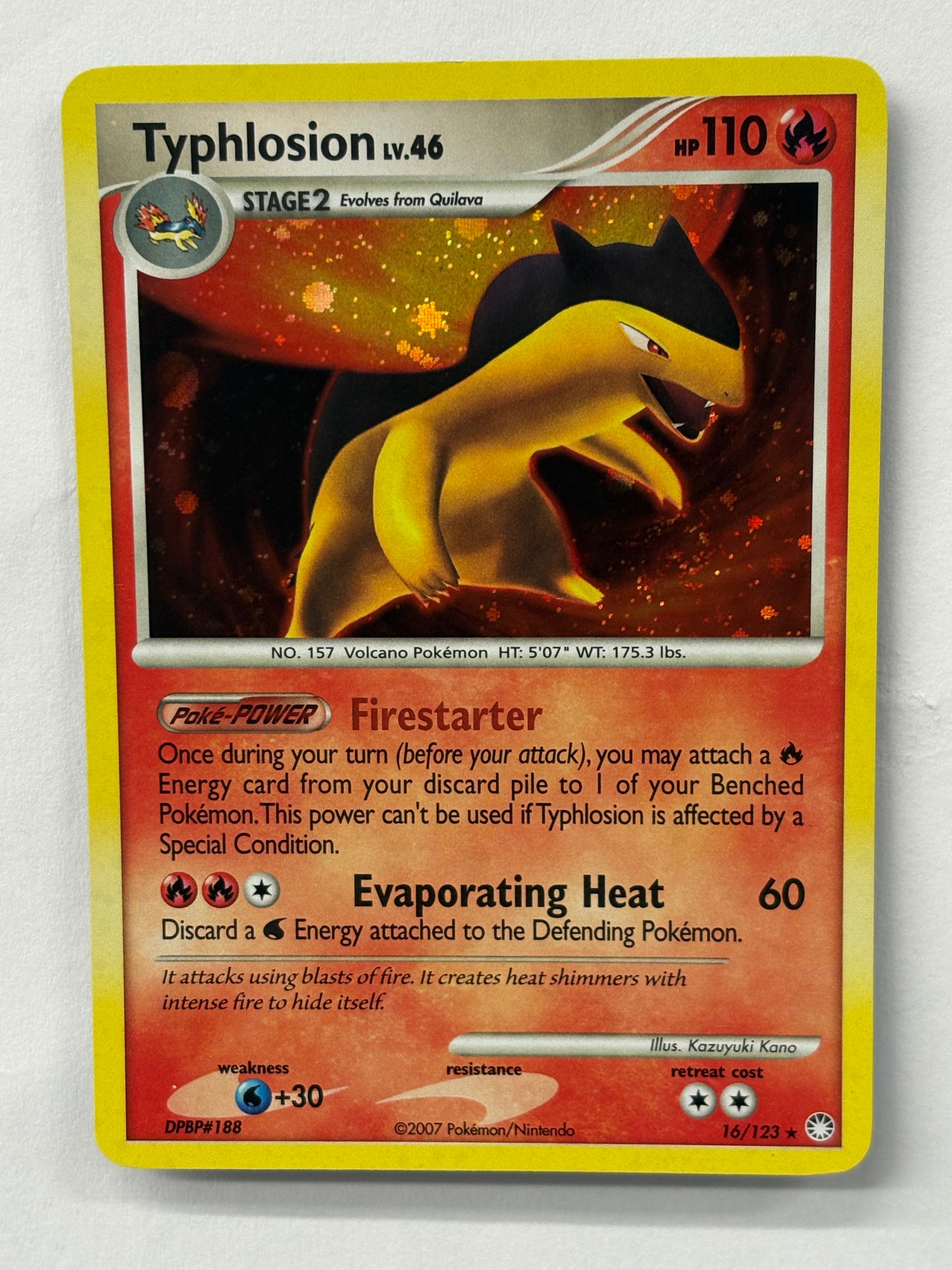 Pokémon TCG - Mysterious Treasures Typhlosion 16/123 (Holo) NM