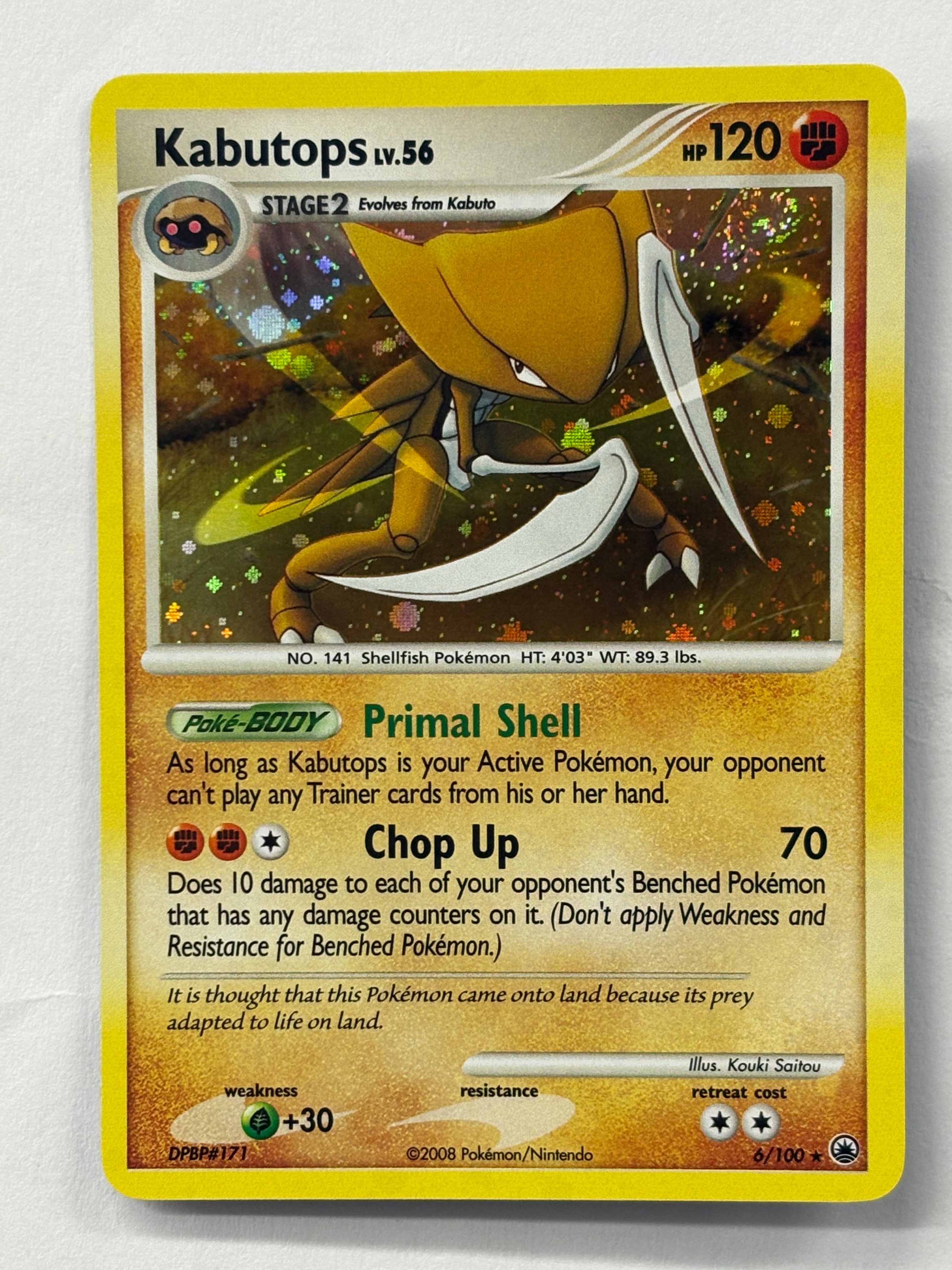 Pokémon TCG - Majestic Dawn Kabutops (Holo) 6/100 NM