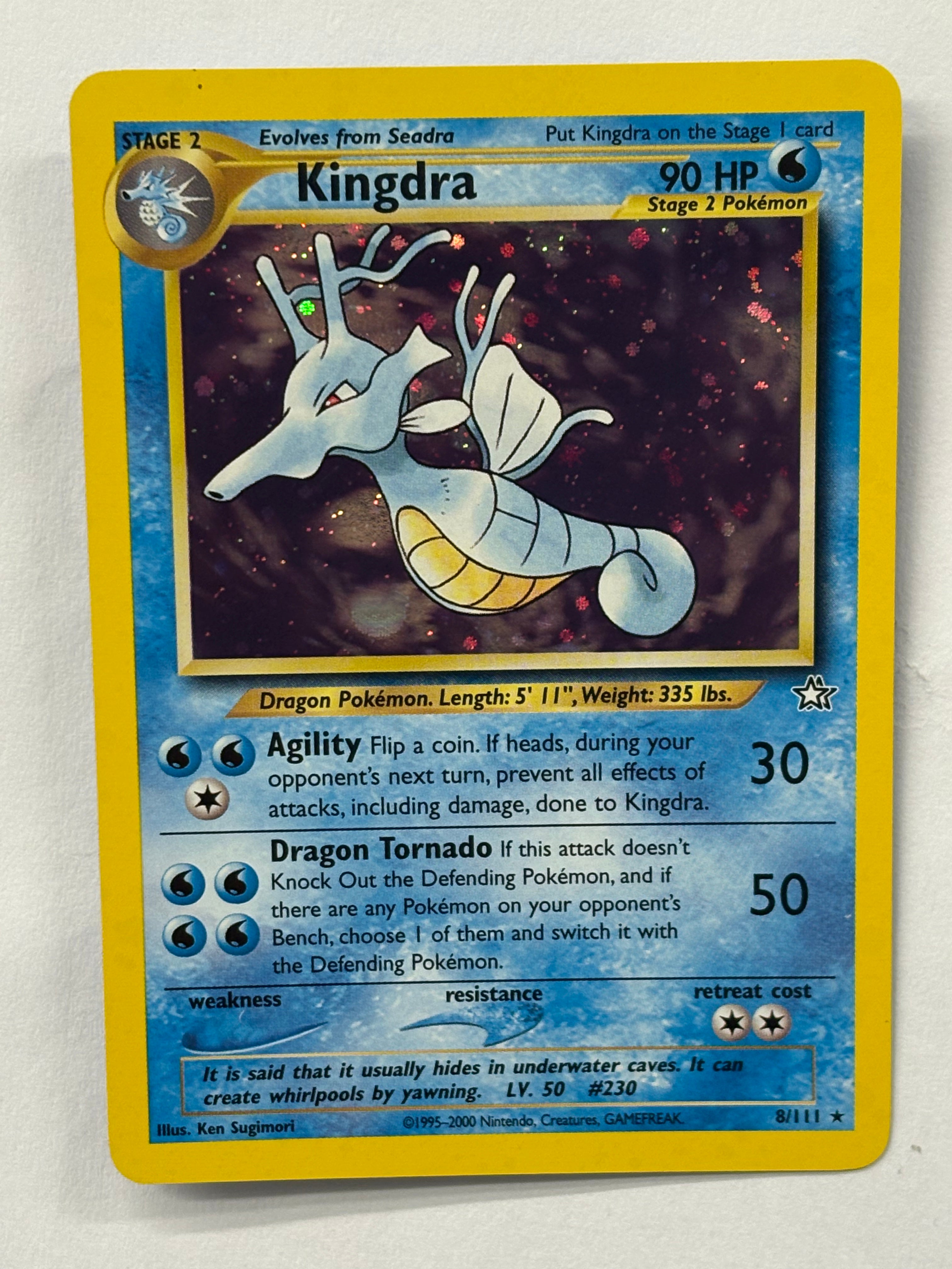 Pokémon TCG - Neo Genesis Kingdra Holo 8/111 NM