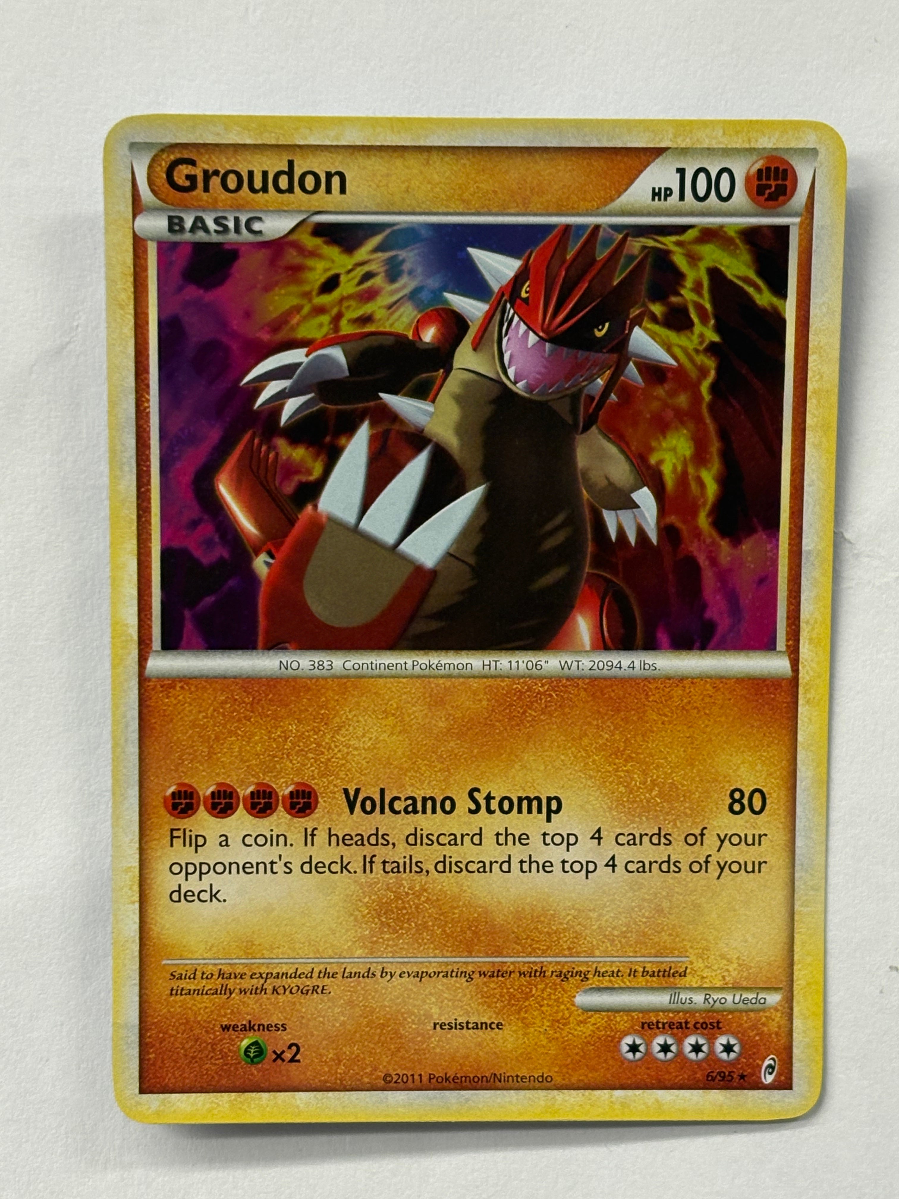 Pokémon TCG - Call of Legends Groudon 6/95 (Holo) NM