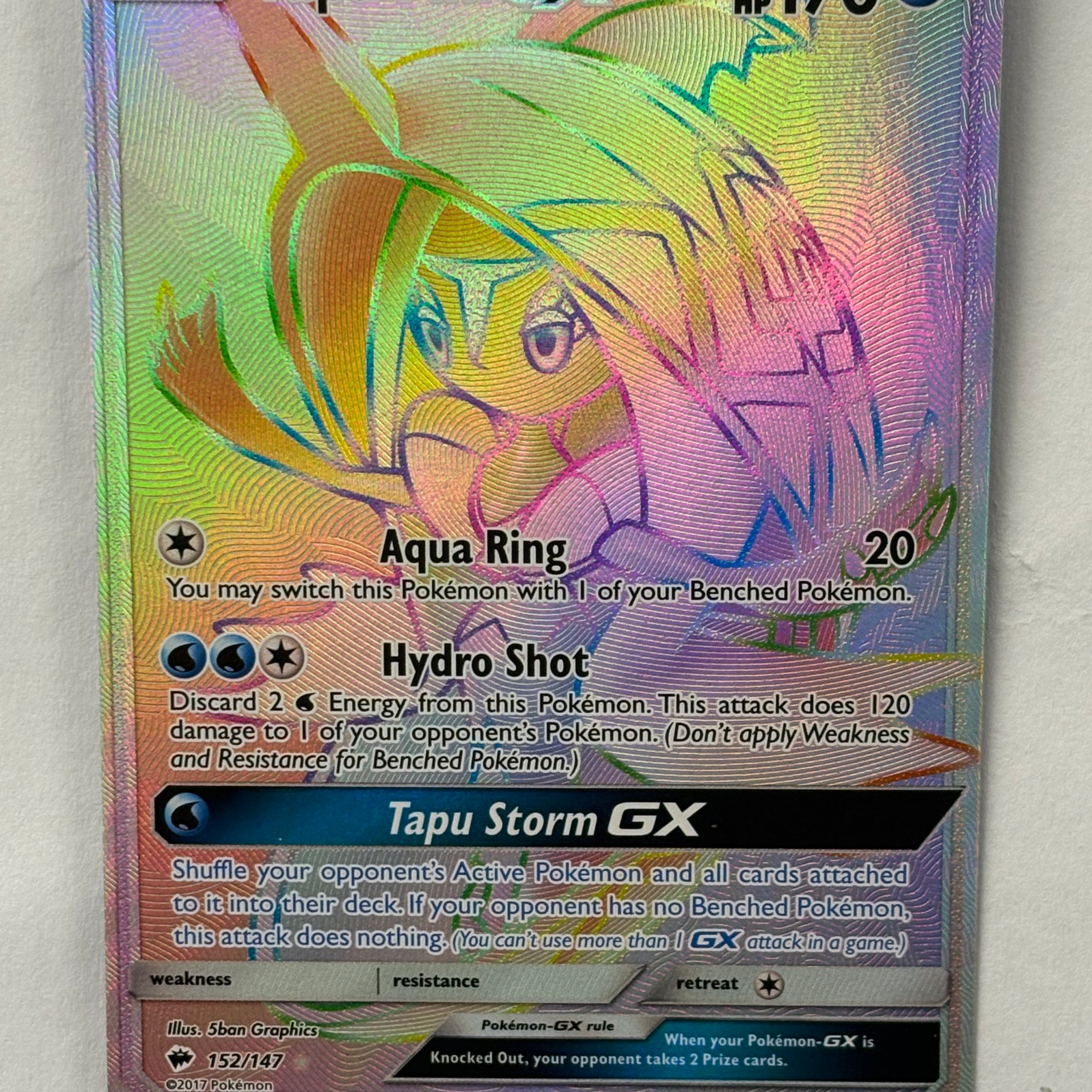 Pokémon TCG - Burning Shadows Tapu Fini GX 152/147 NM