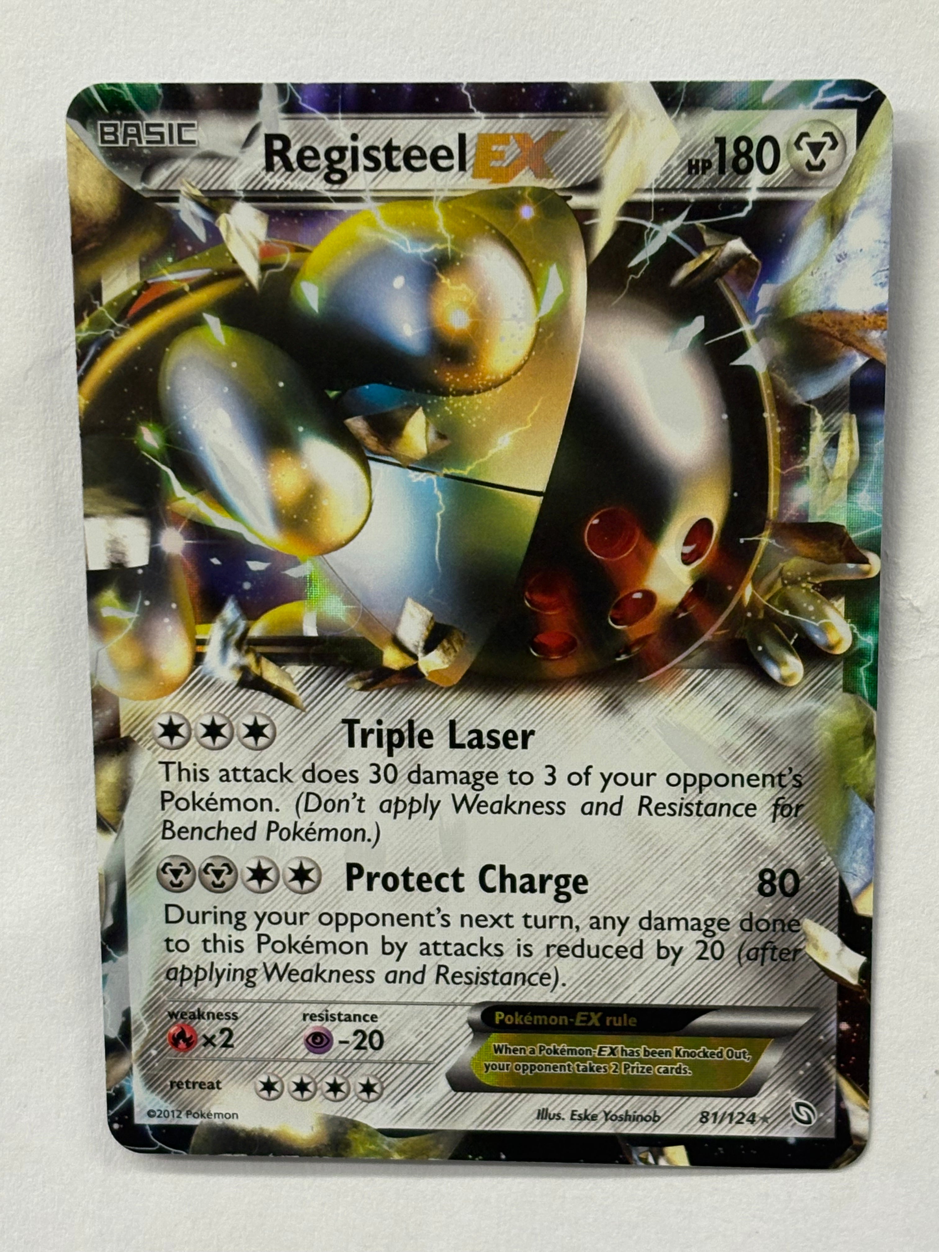 Pokémon TCG - Dragons Exalted Registeel EX 81/124 NM
