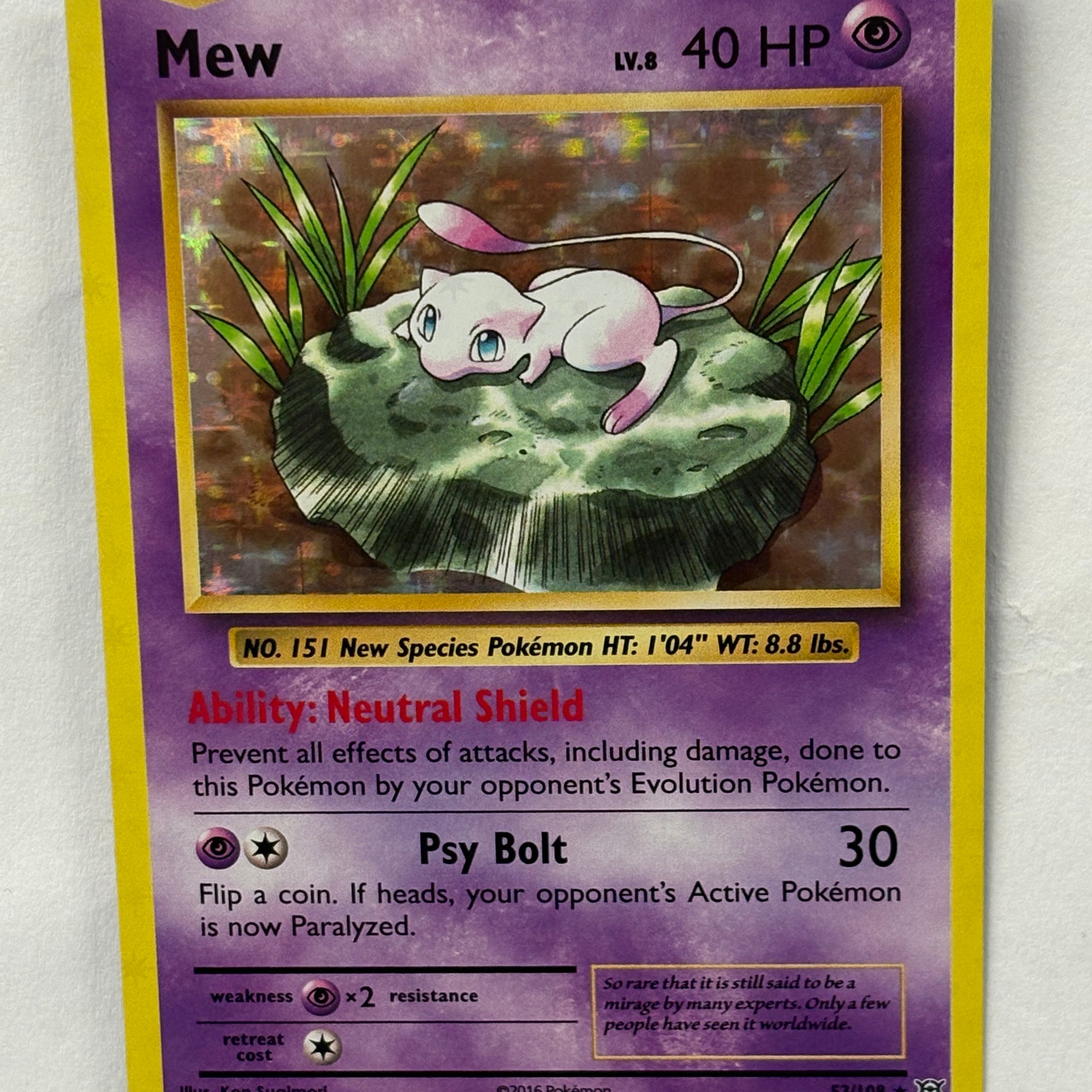 Pokémon TCG - Evolutions Mew (Holo) 53/108 NM