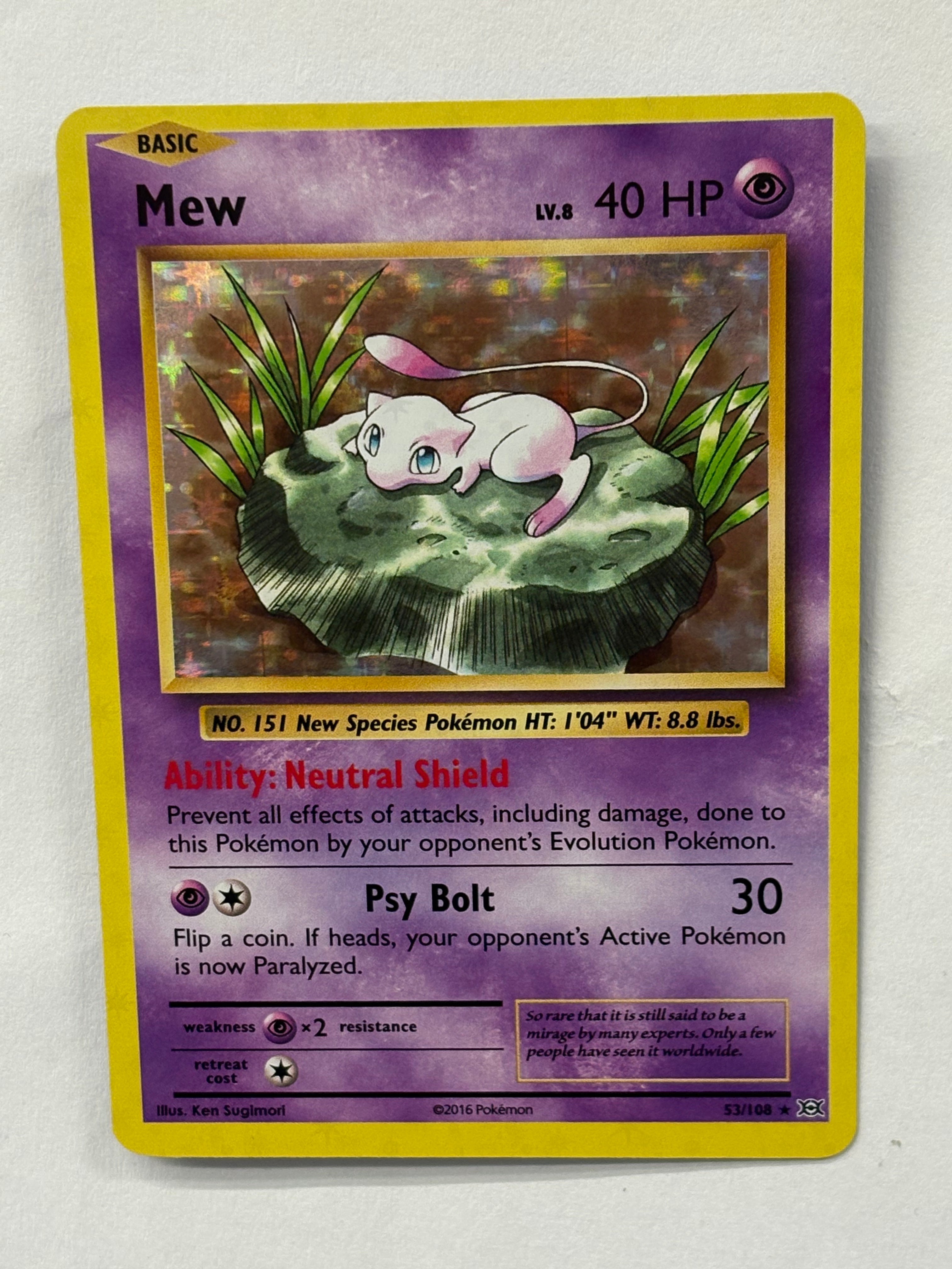 Pokémon TCG - Evolutions Mew (Holo) 53/108 NM