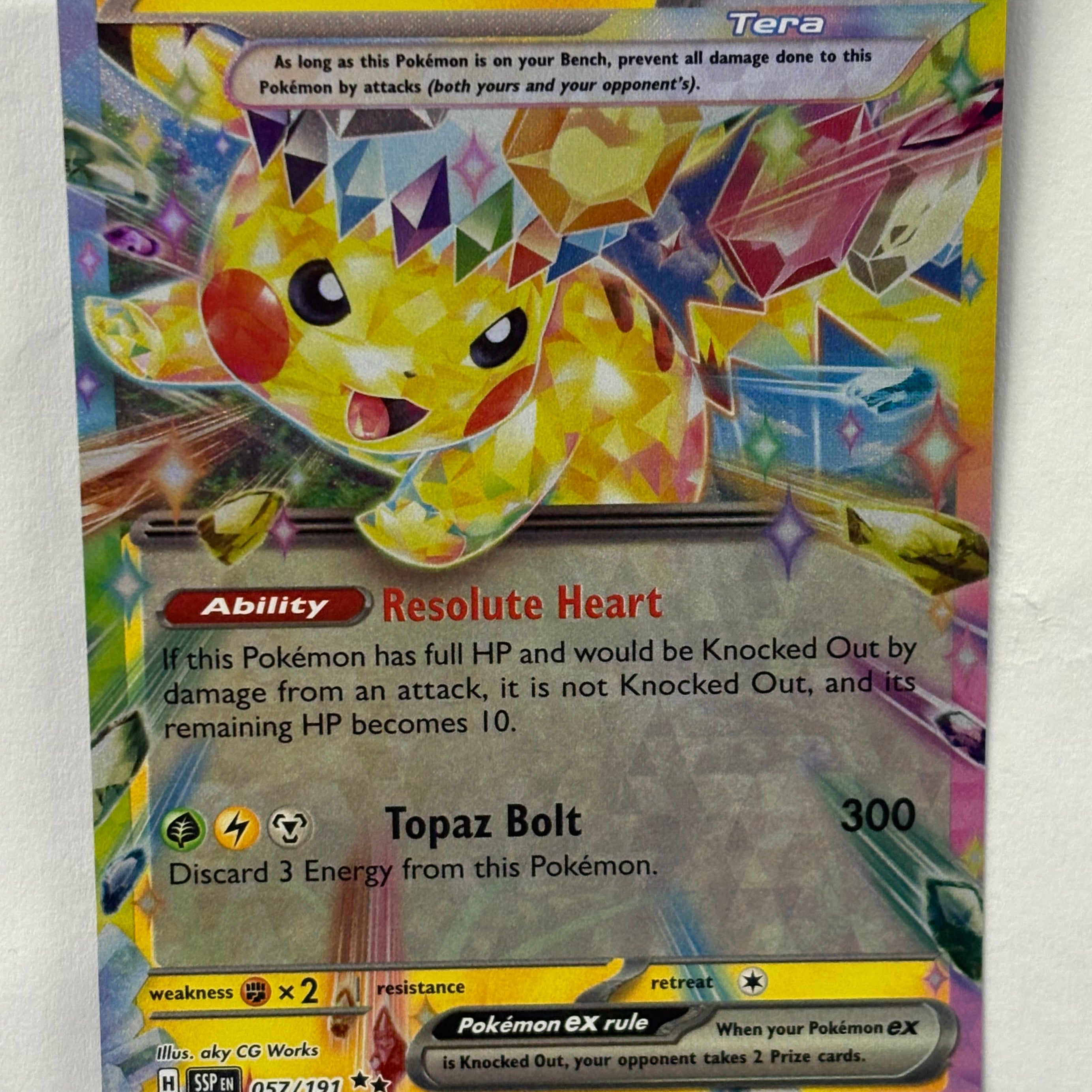 Pokémon TCG - Surging Sparks Pikachu ex 057/191 NM