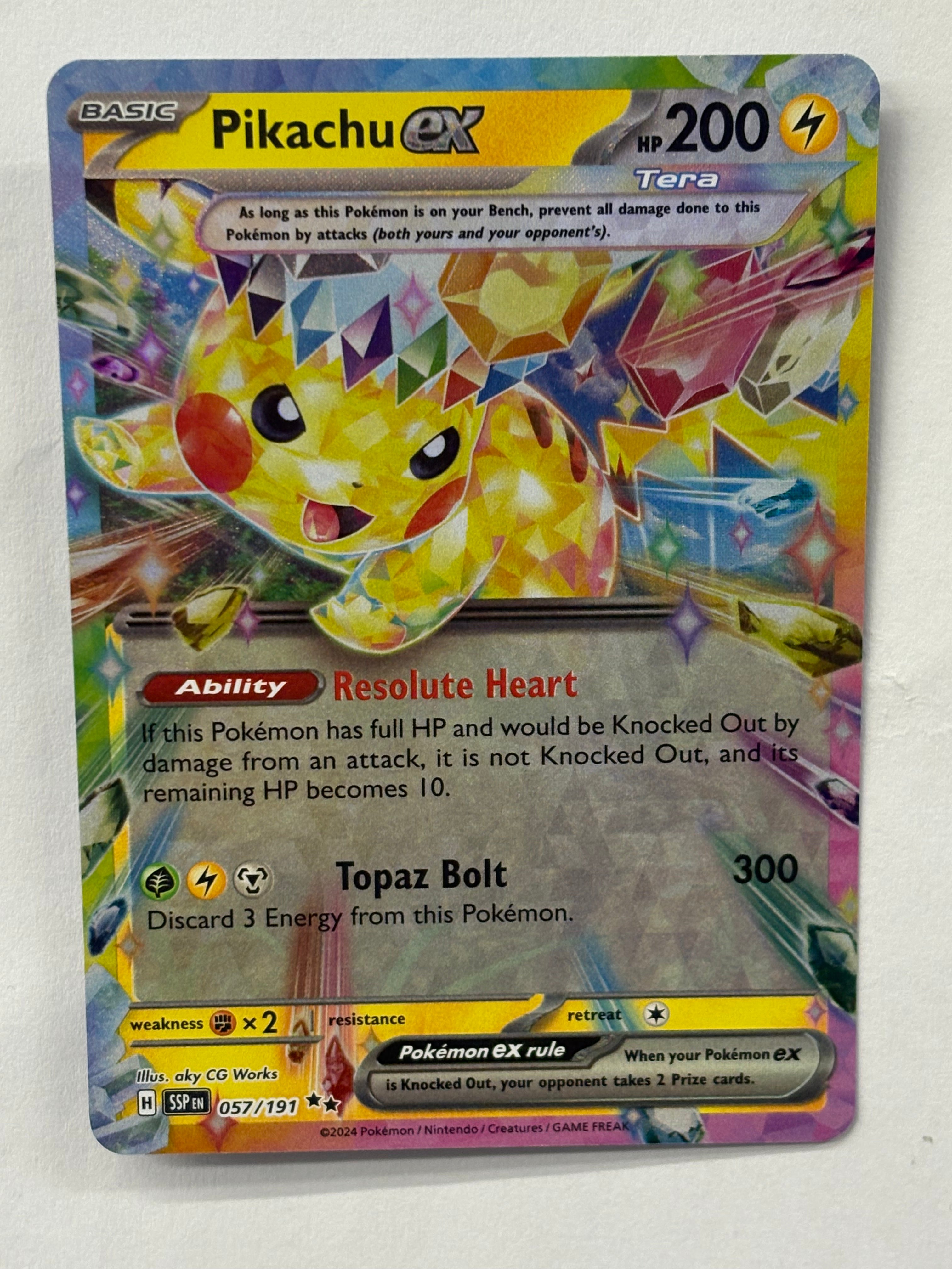 Pokémon TCG - Surging Sparks Pikachu ex 057/191 NM