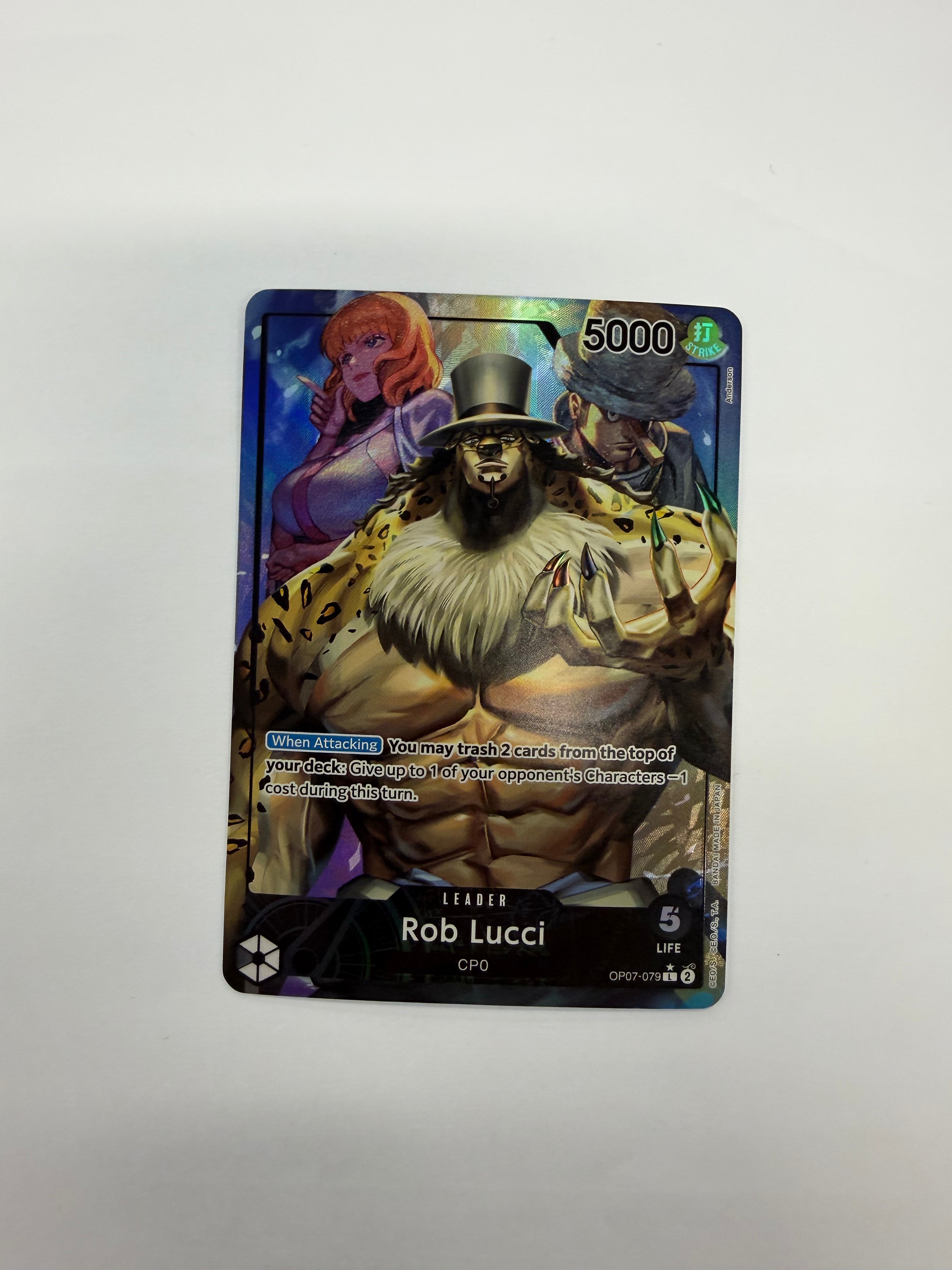 One Piece TCG - 500 Years in the Future OP-07 Rob Lucci (Alternate Art) OP07-079 NM