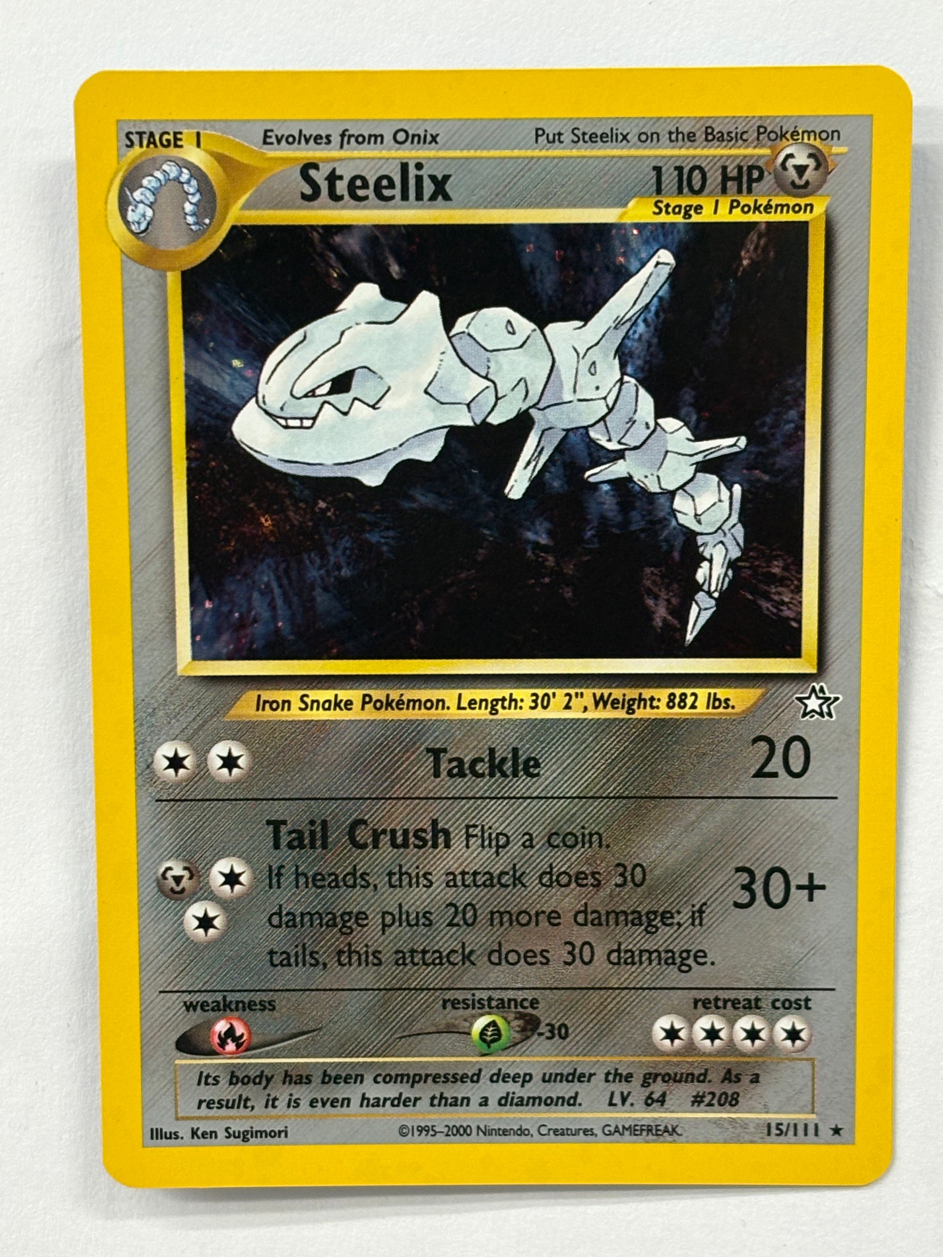 Pokémon TCG - Neo Genesis Steelix Holo 15/111 NM