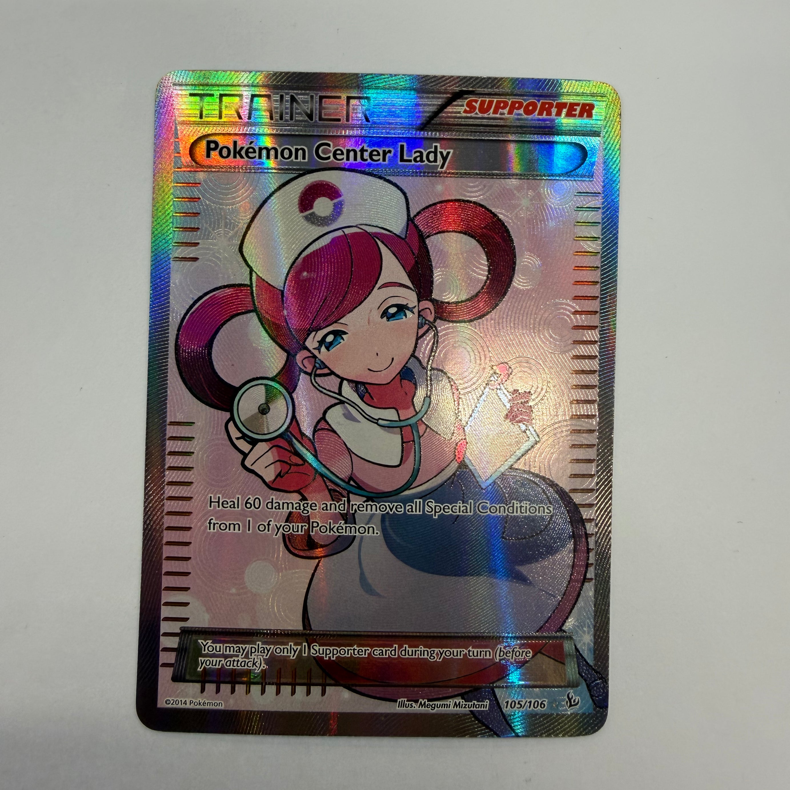 Pokémon TCG - Flashfire Pokemon Center Lady 105/106 LP