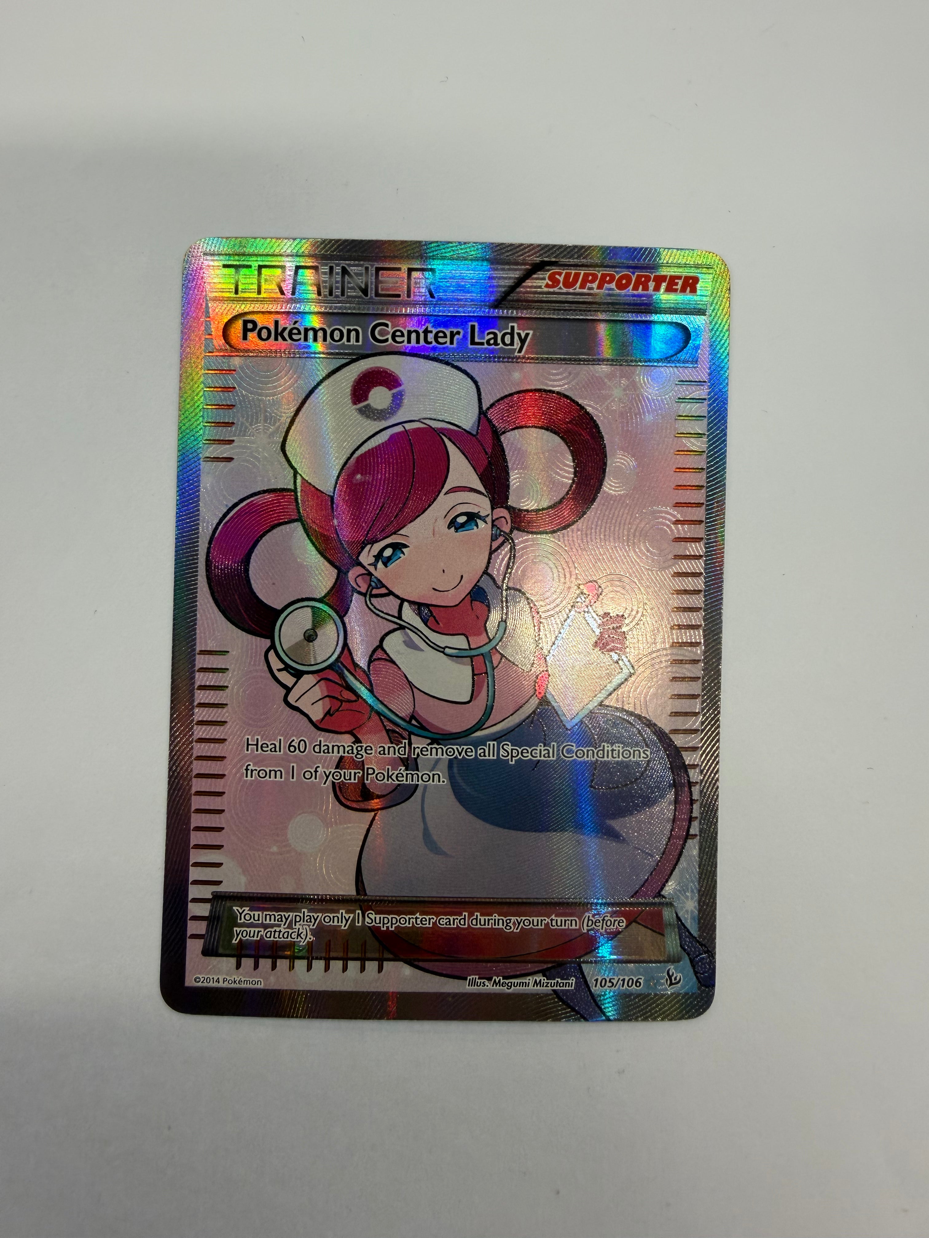 Pokémon TCG - Flashfire Pokemon Center Lady 105/106 LP