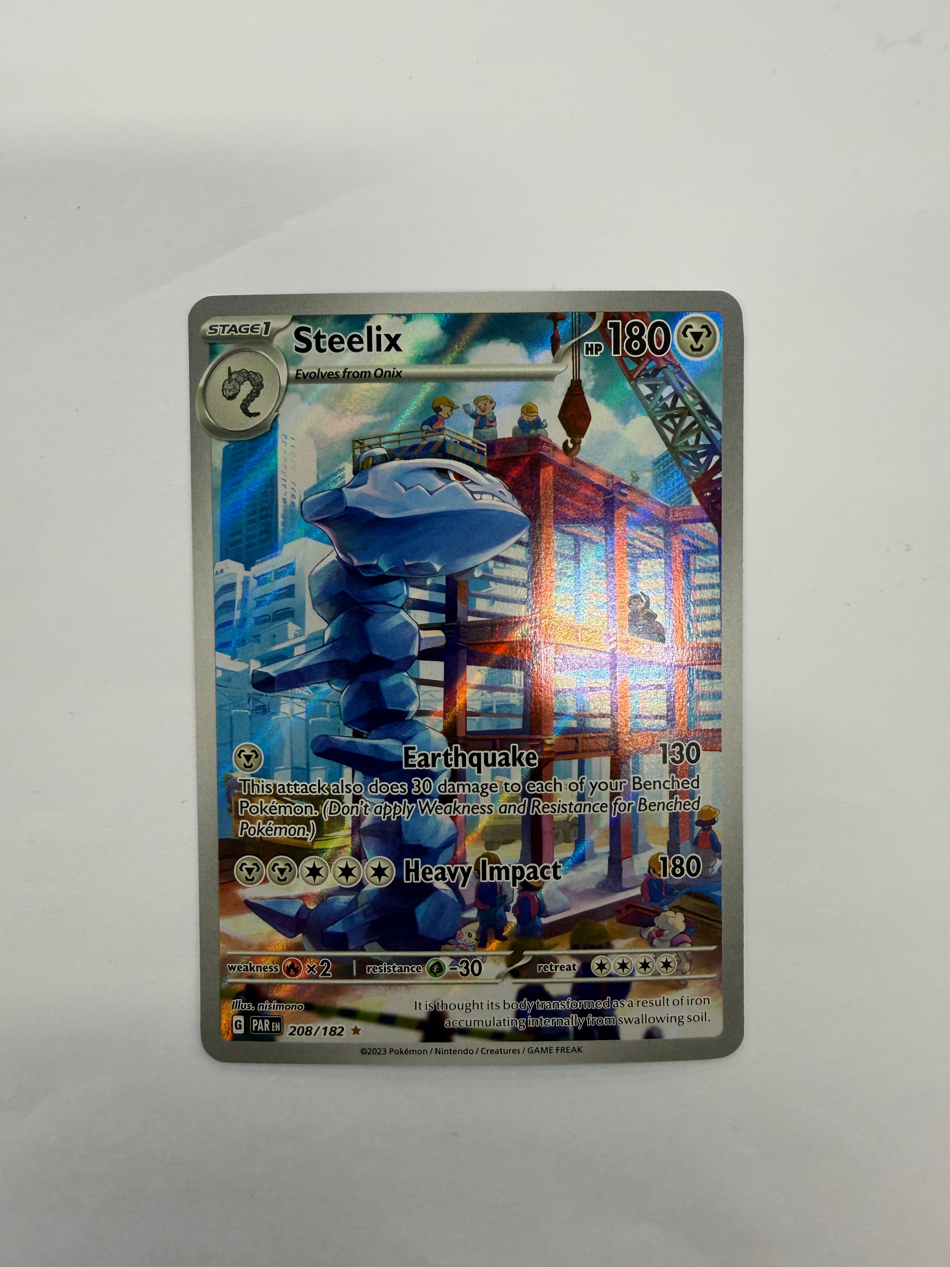 Pokémon TCG - Paradox Rift Steelix 208/182 NM