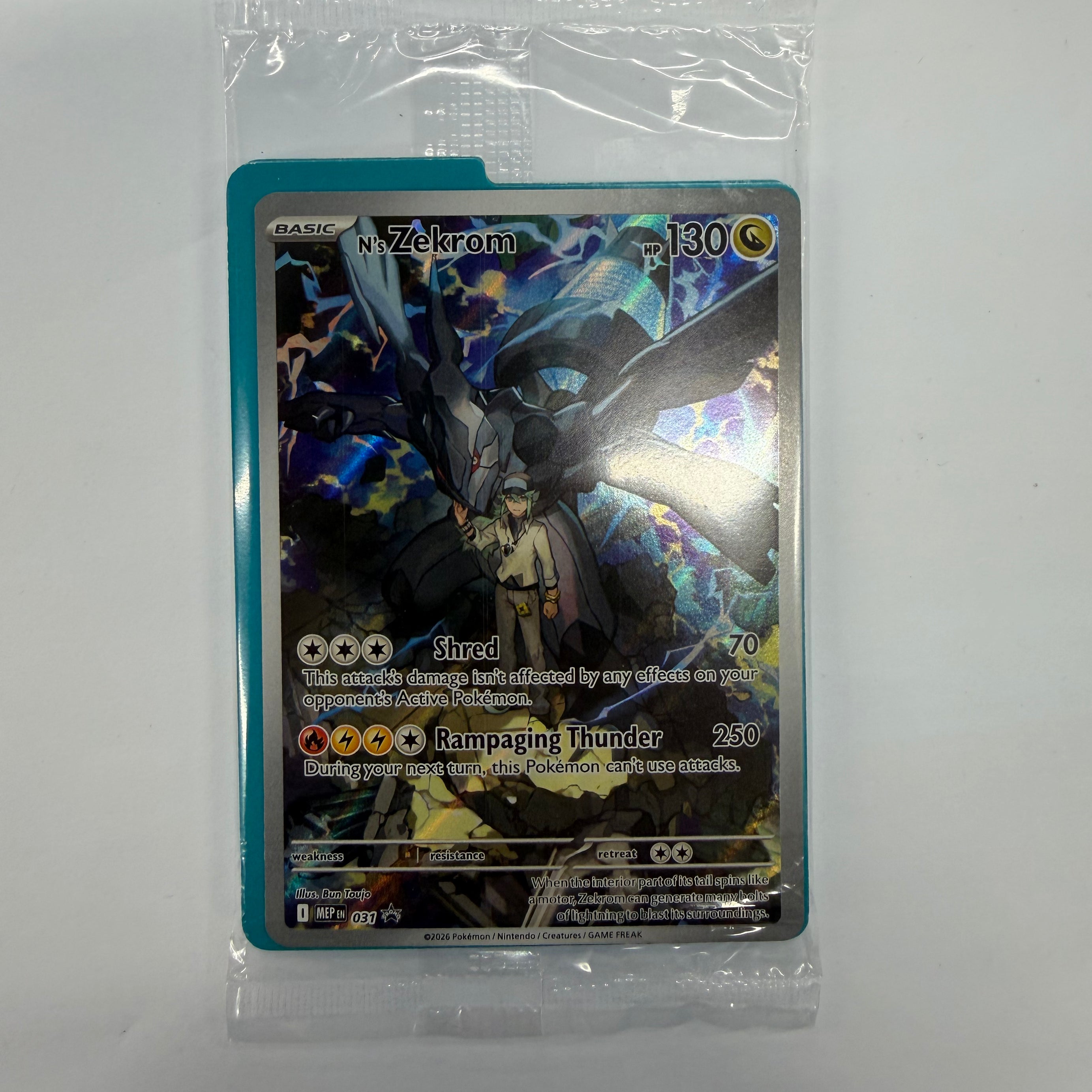 Pokémon TCG - Mega Evolution Promo N's Zekrom 031 Sealed NM