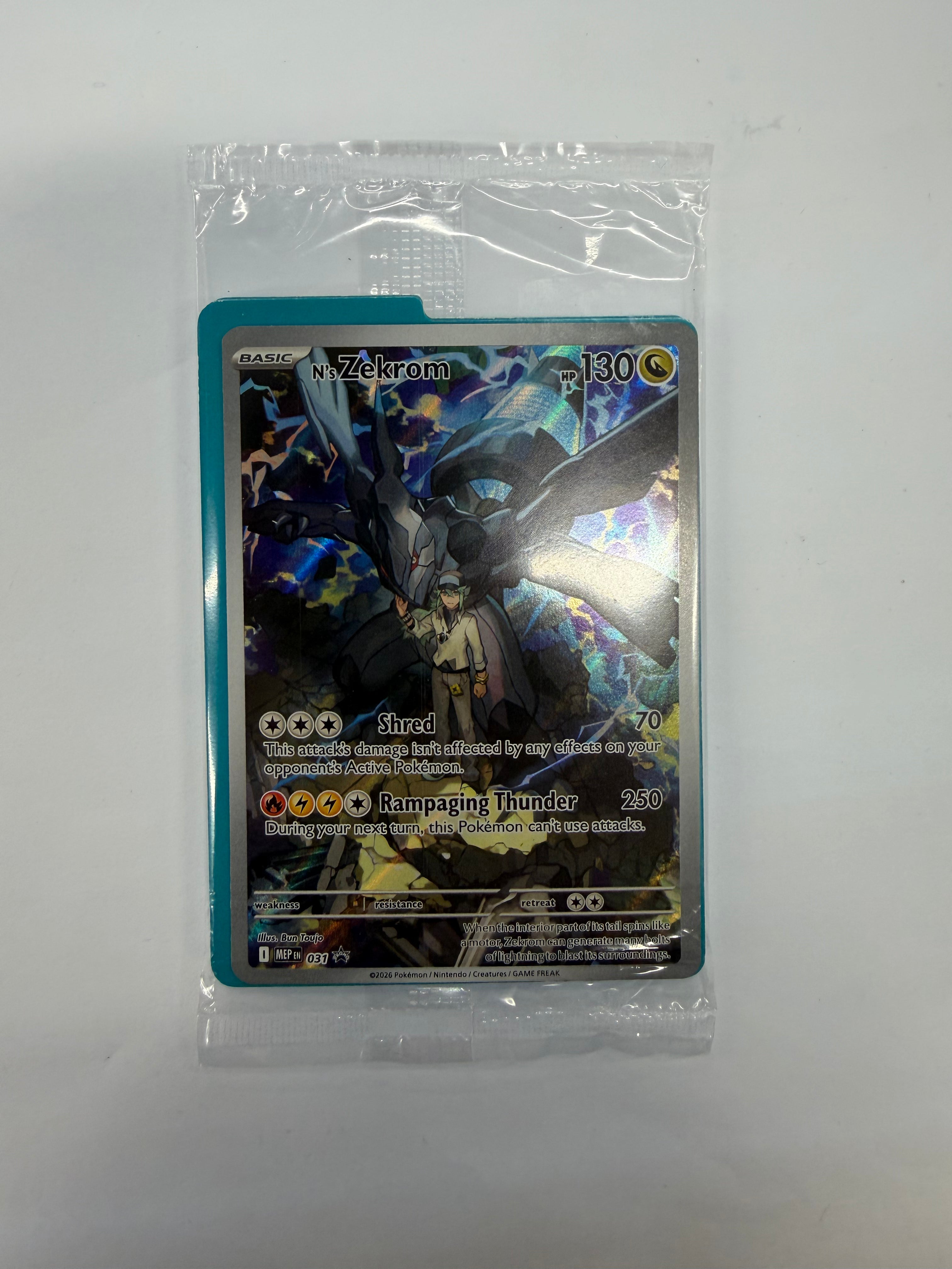 Pokémon TCG - Mega Evolution Promo N's Zekrom 031 Sealed NM