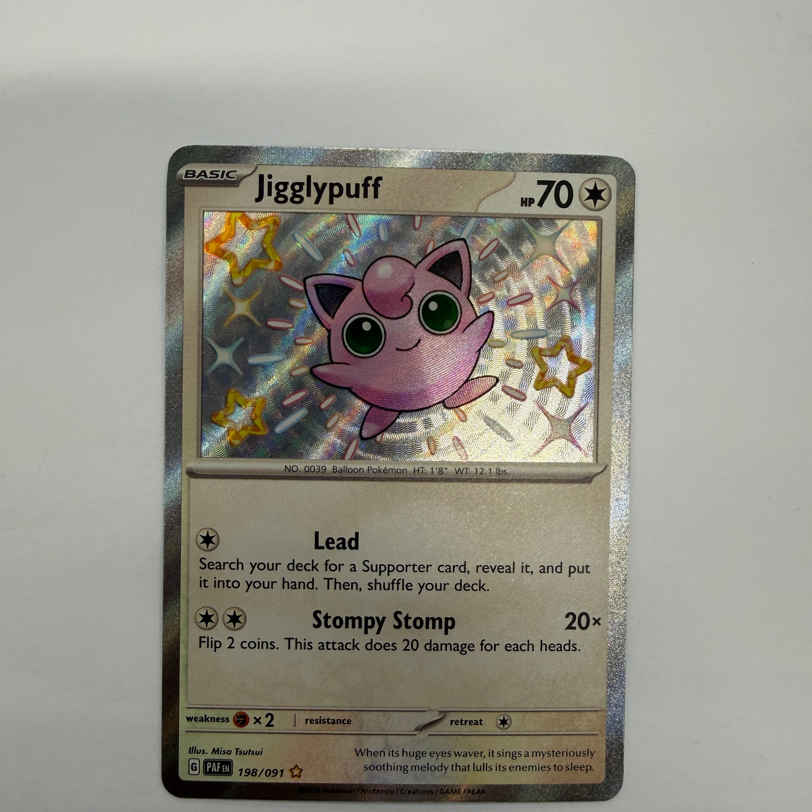 Pokémon TCG - Paldean Fates Jigglypuff 198/091 NM